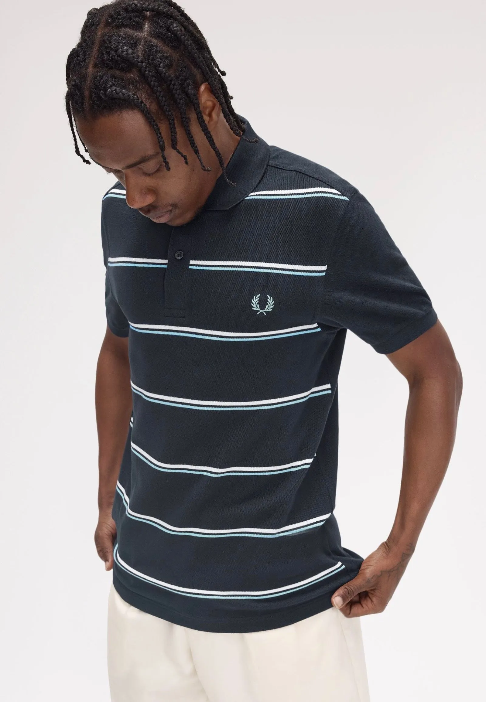 Fred Perry - Striped Navy - Polo