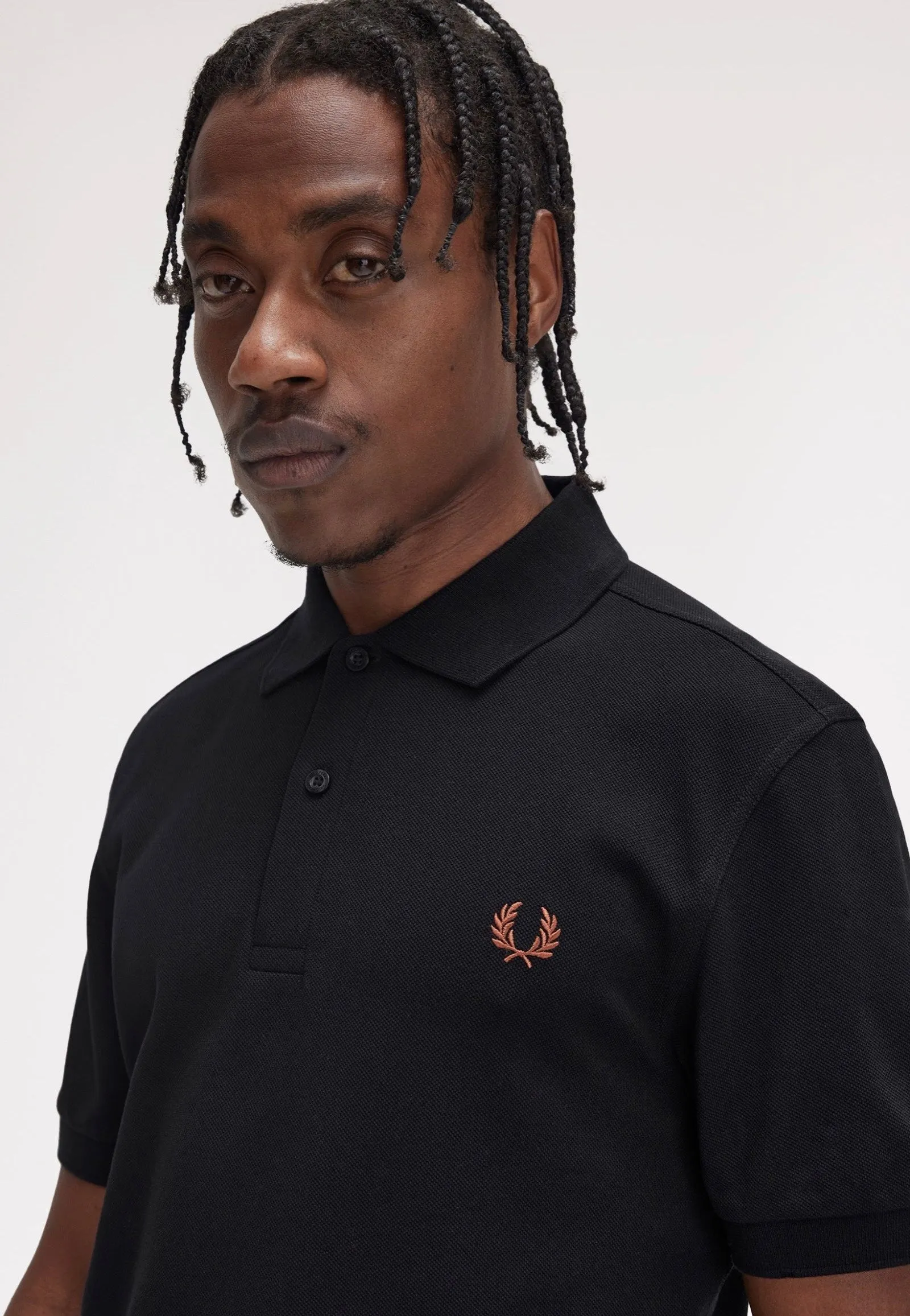 Fred Perry - The Fred Perry Black/Whiskybrwn - Polo
