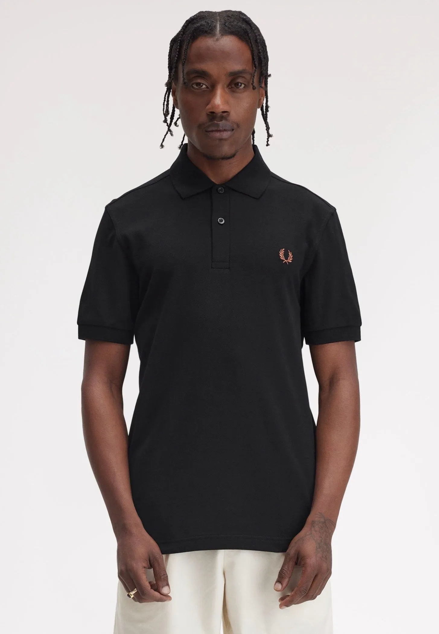 Fred Perry - The Fred Perry Black/Whiskybrwn - Polo