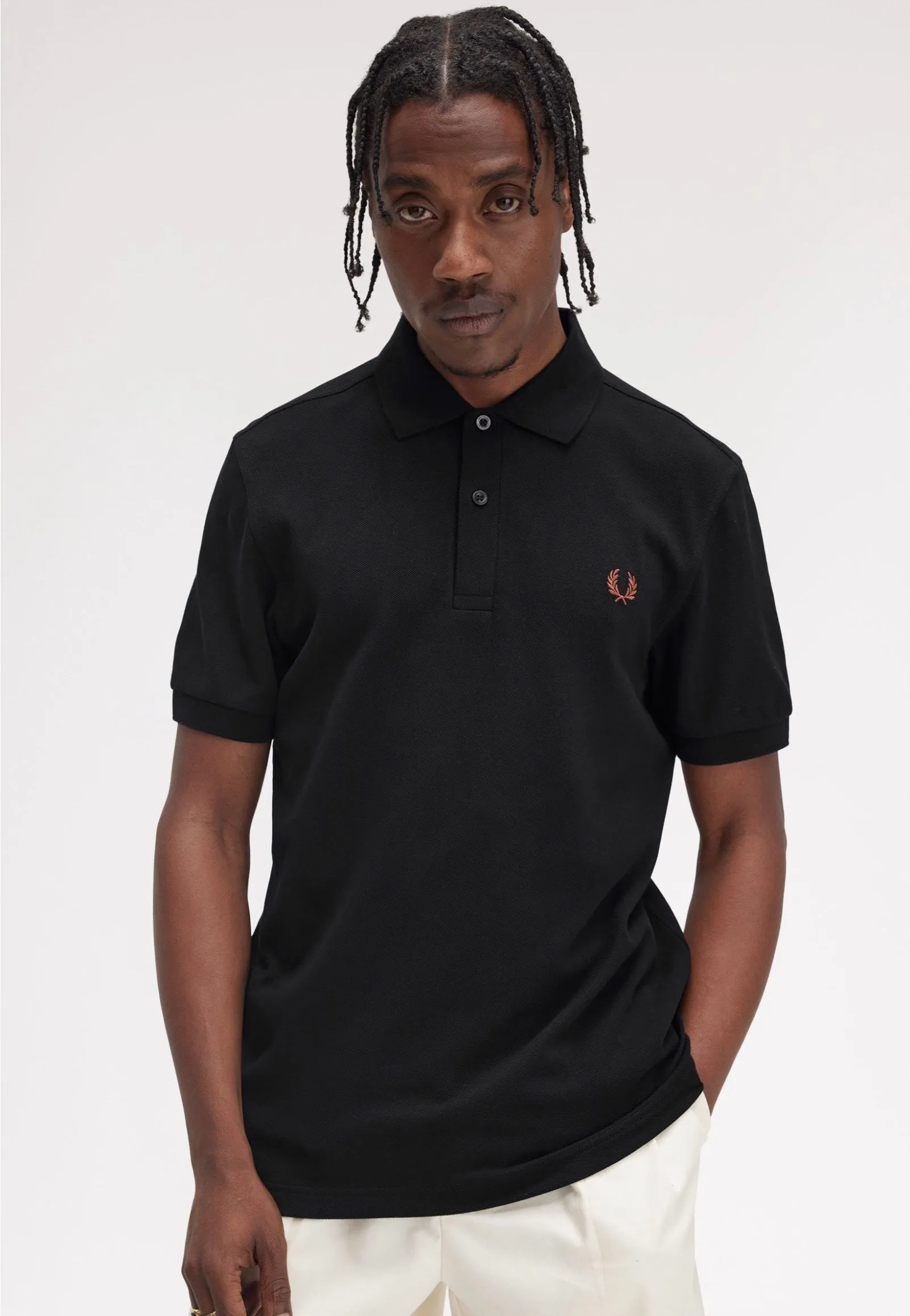 Fred Perry - The Fred Perry Black/Whiskybrwn - Polo