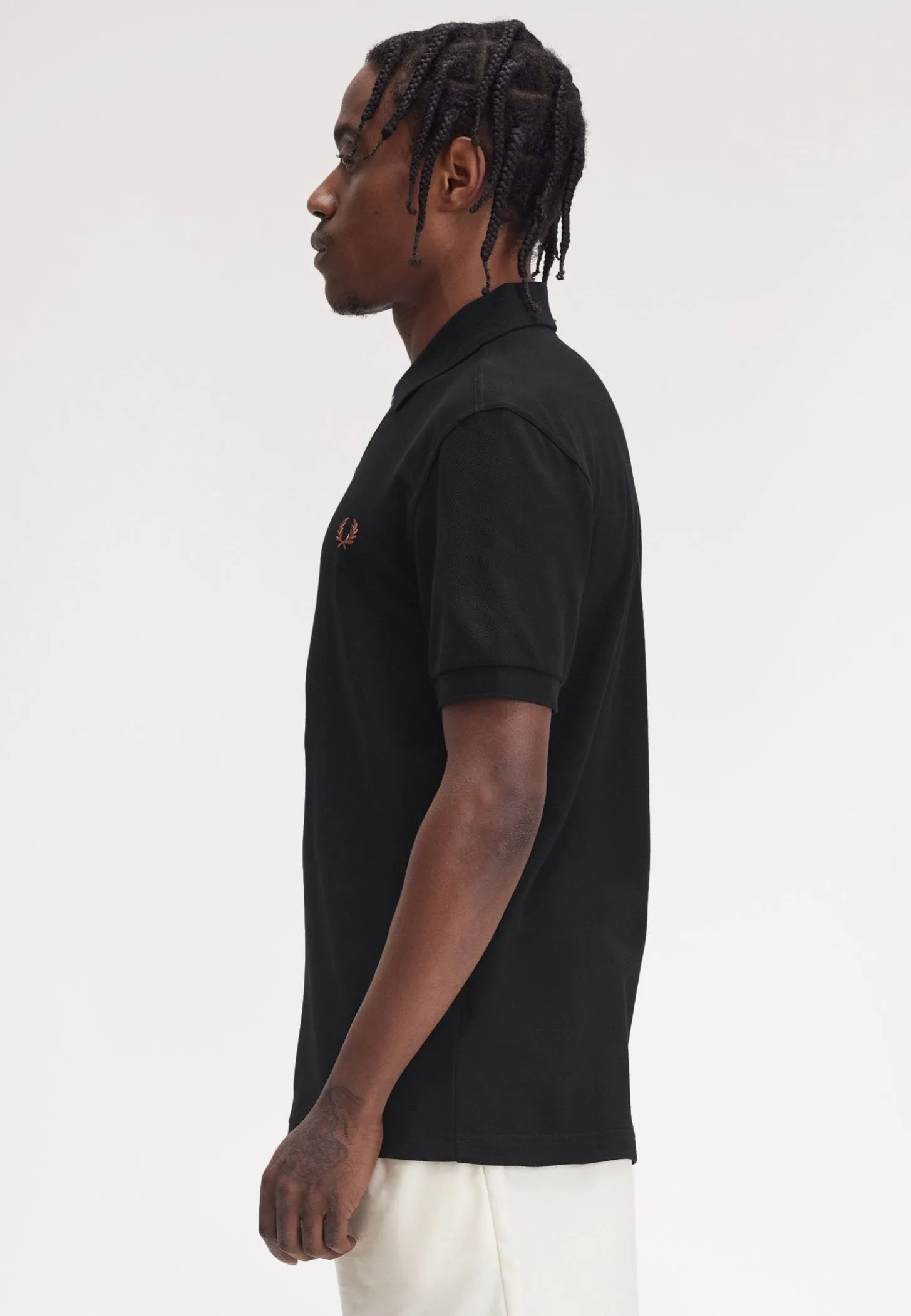 Fred Perry - The Fred Perry Black/Whiskybrwn - Polo