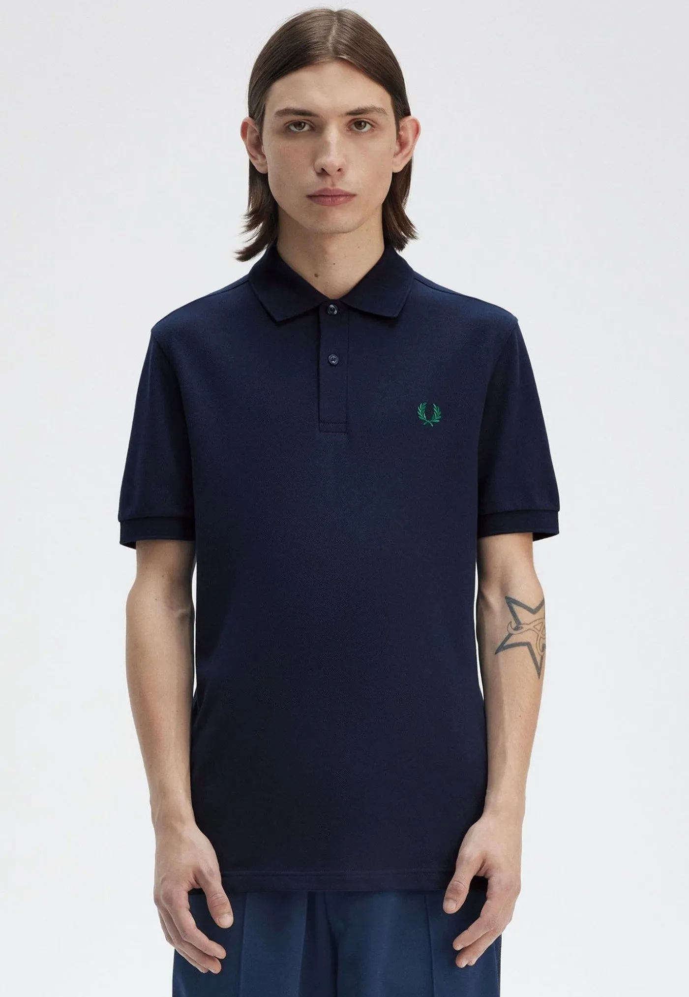 Fred Perry - The Fred Perry Dark Carbon/Label Green - Polo