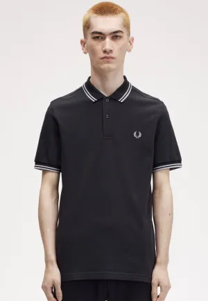 Fred Perry - The Twin Tipped Anchgrey/Limesto - Polo