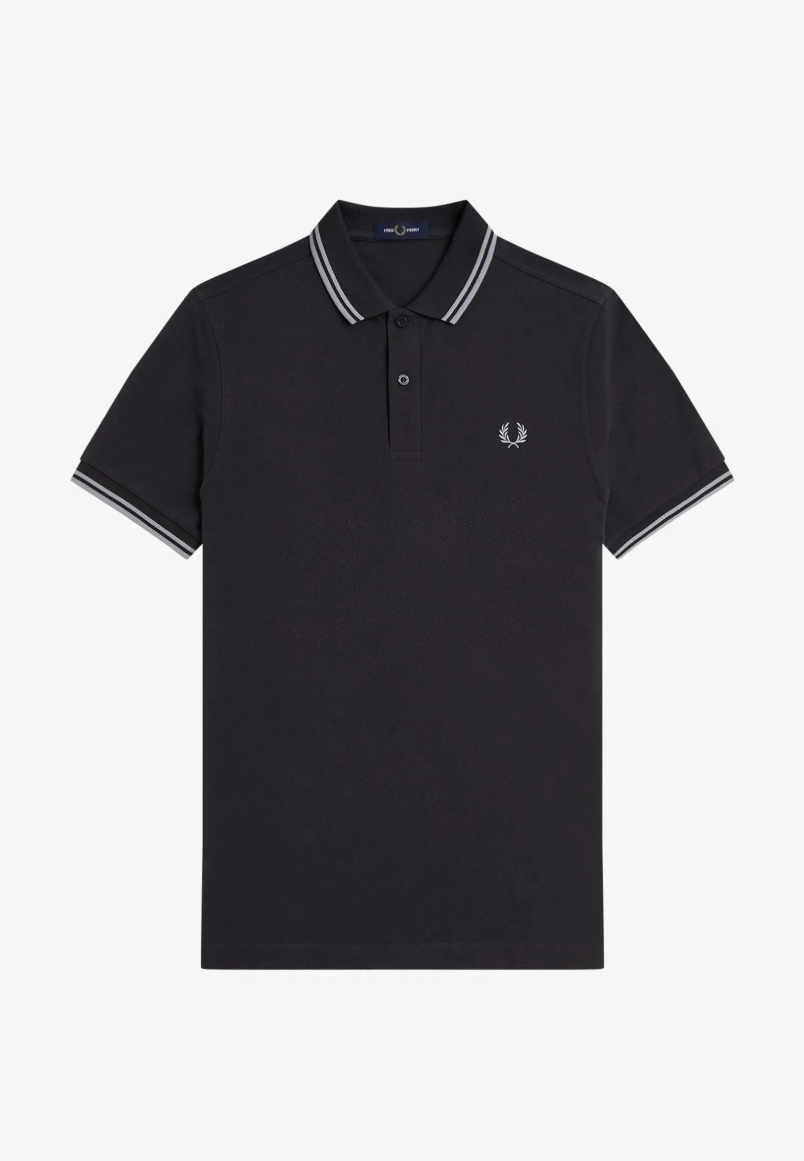 Fred Perry - The Twin Tipped Anchgrey/Limesto - Polo