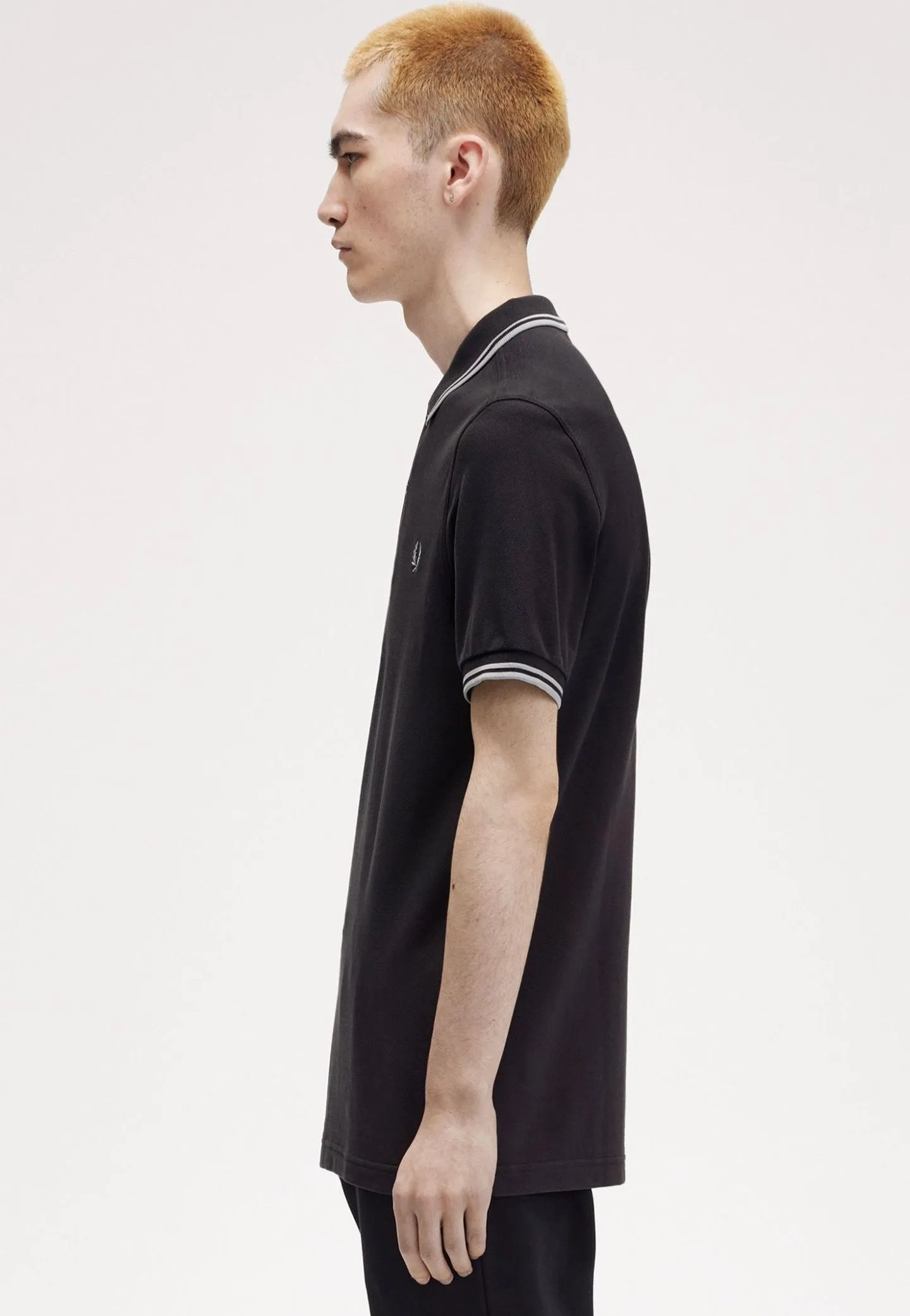 Fred Perry - The Twin Tipped Anchgrey/Limesto - Polo
