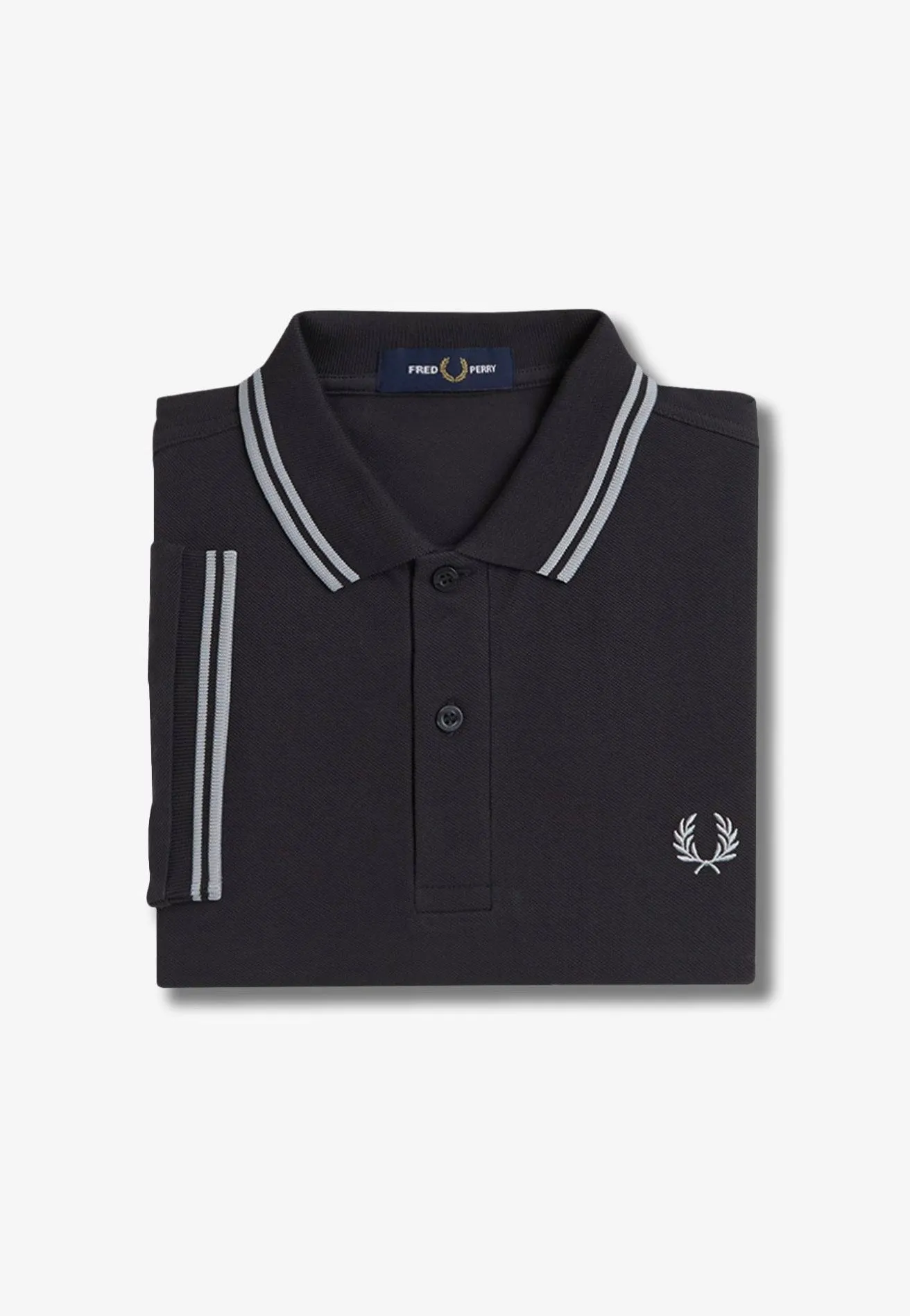 Fred Perry - The Twin Tipped Anchgrey/Limesto - Polo