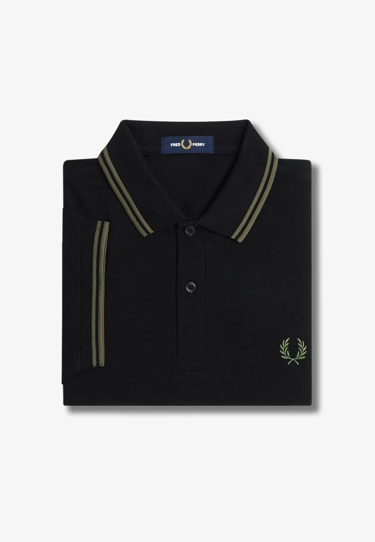 Fred Perry - The Twin Tipped Black/Lr Wgre - Polo