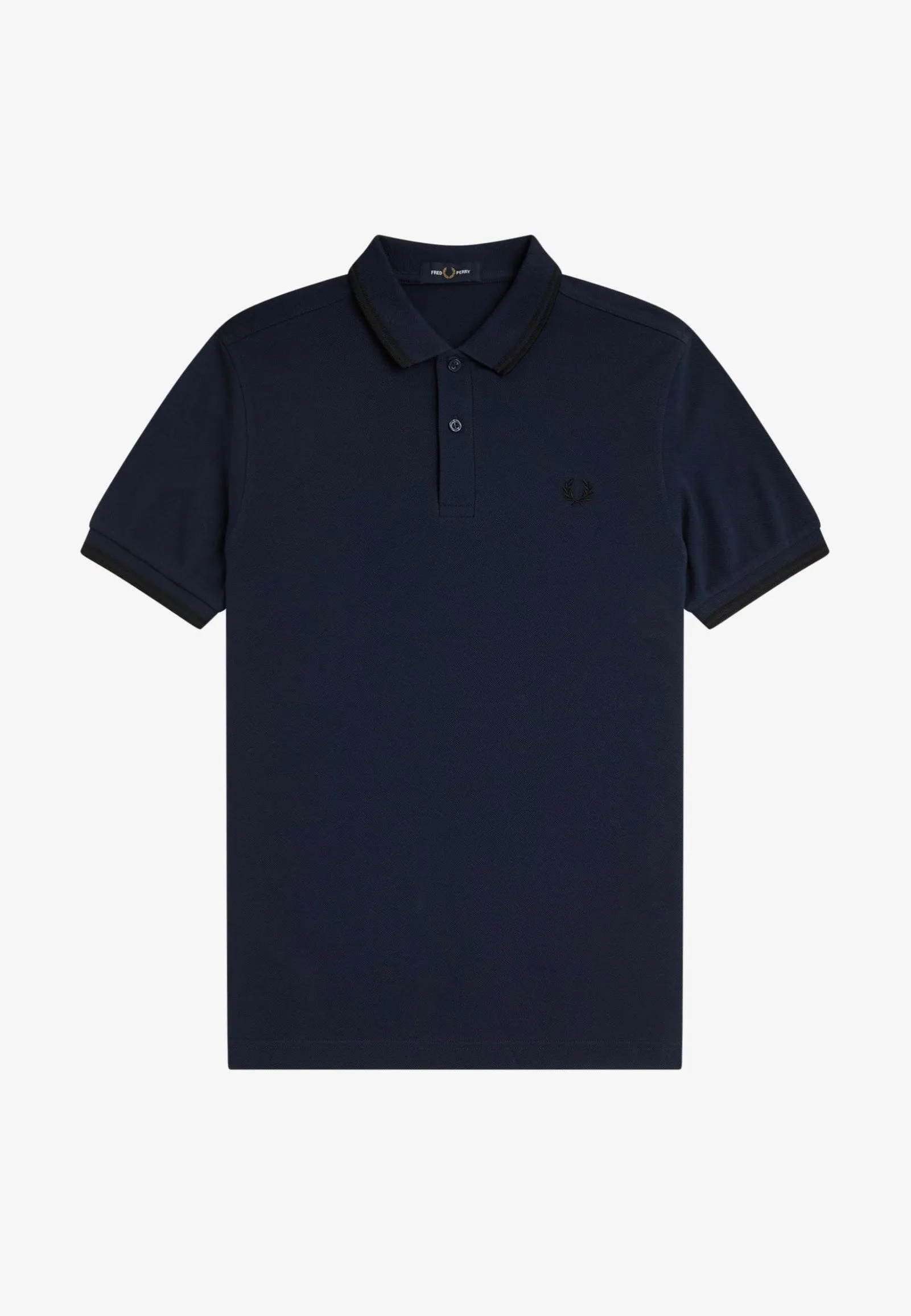 Fred Perry - The Twin Tipped Dkcarbon/Black - Polo