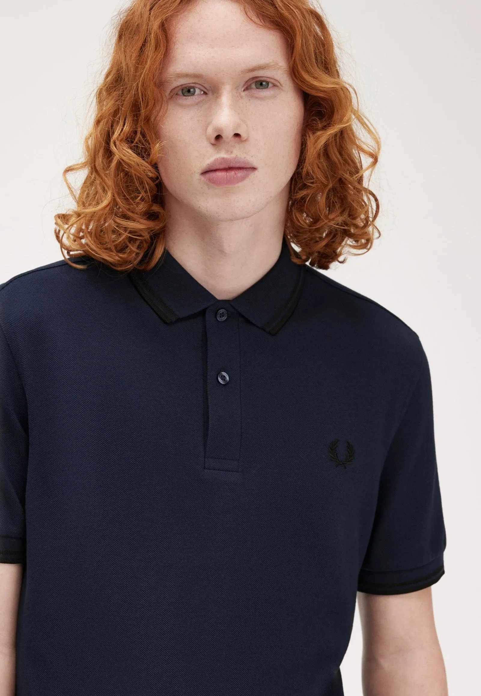 Fred Perry - The Twin Tipped Dkcarbon/Black - Polo