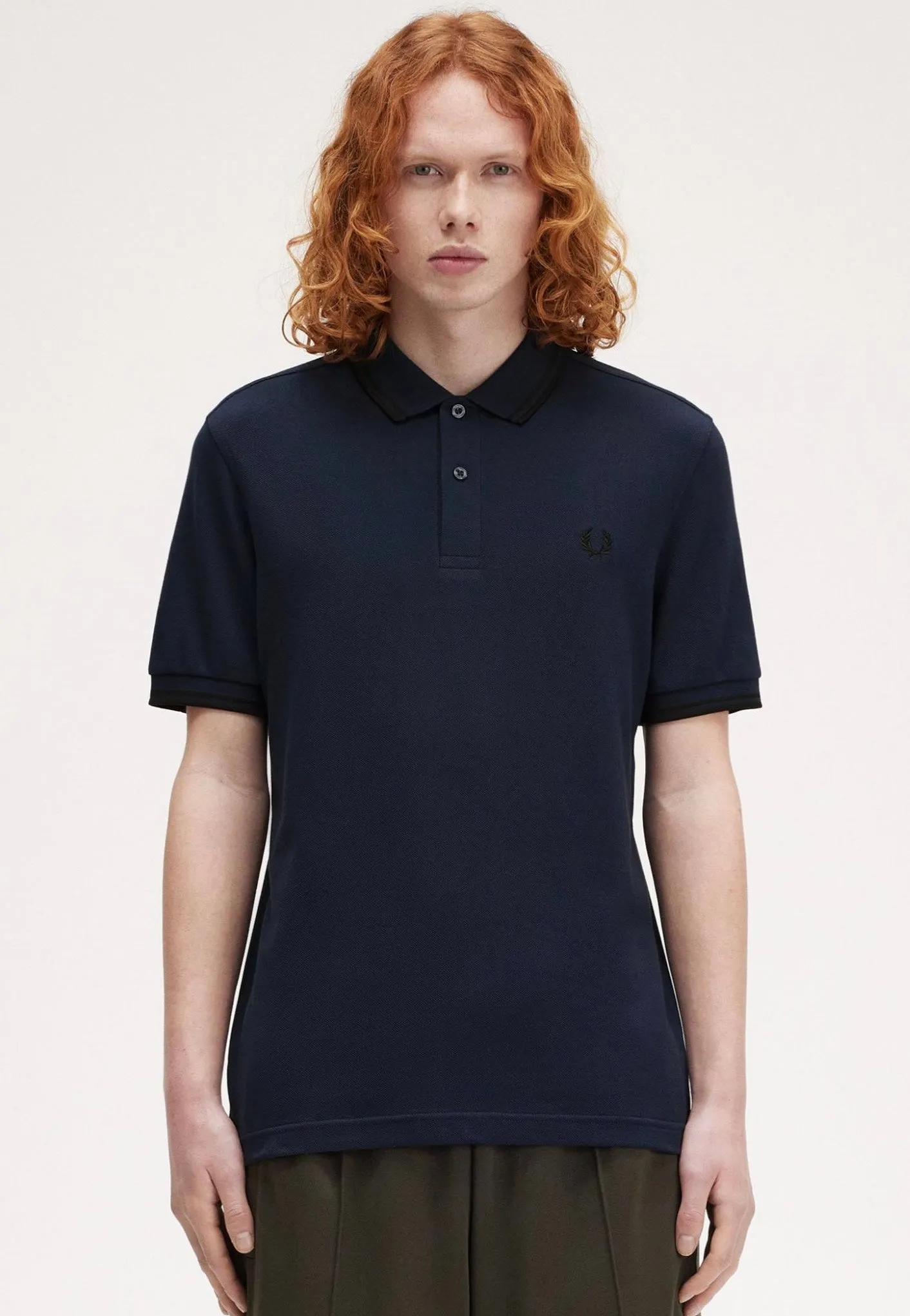 Fred Perry - The Twin Tipped Dkcarbon/Black - Polo