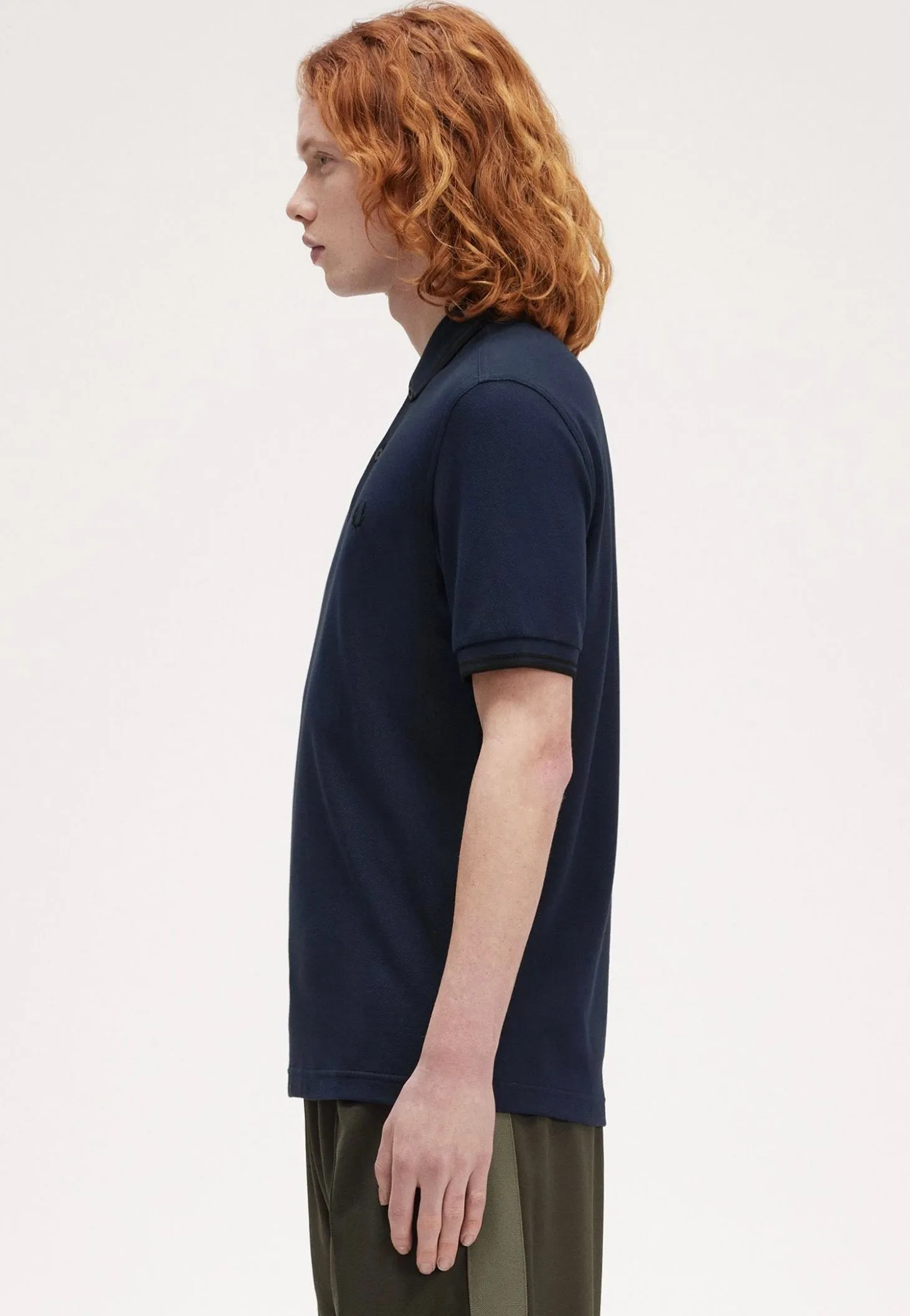 Fred Perry - The Twin Tipped Dkcarbon/Black - Polo