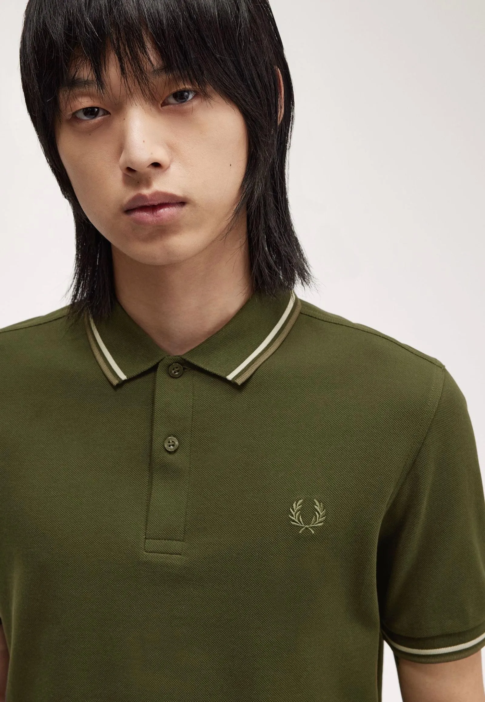 Fred Perry - The Twin Tipped Hntgrn/Loyst/Lwg - Polo