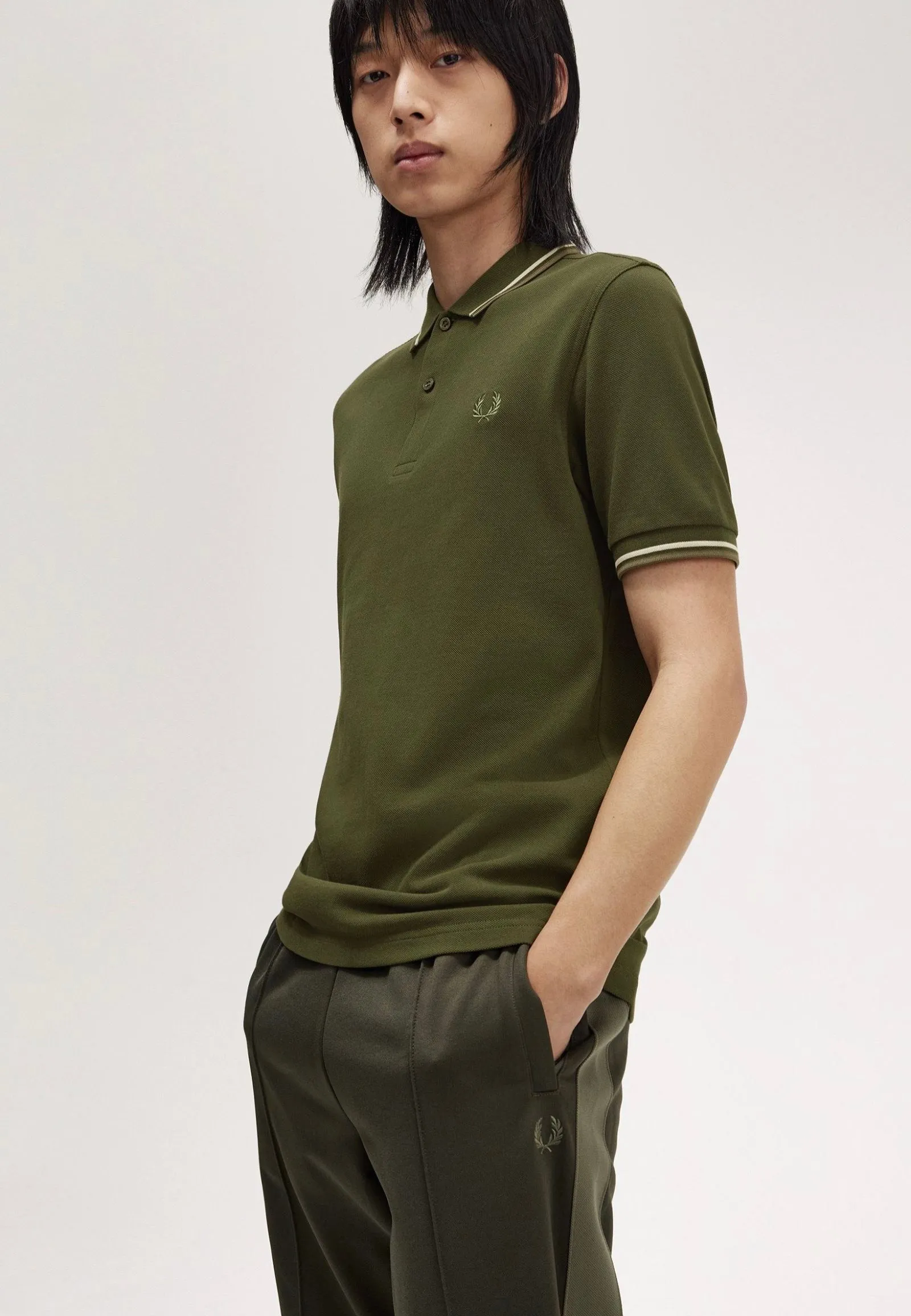 Fred Perry - The Twin Tipped Hntgrn/Loyst/Lwg - Polo