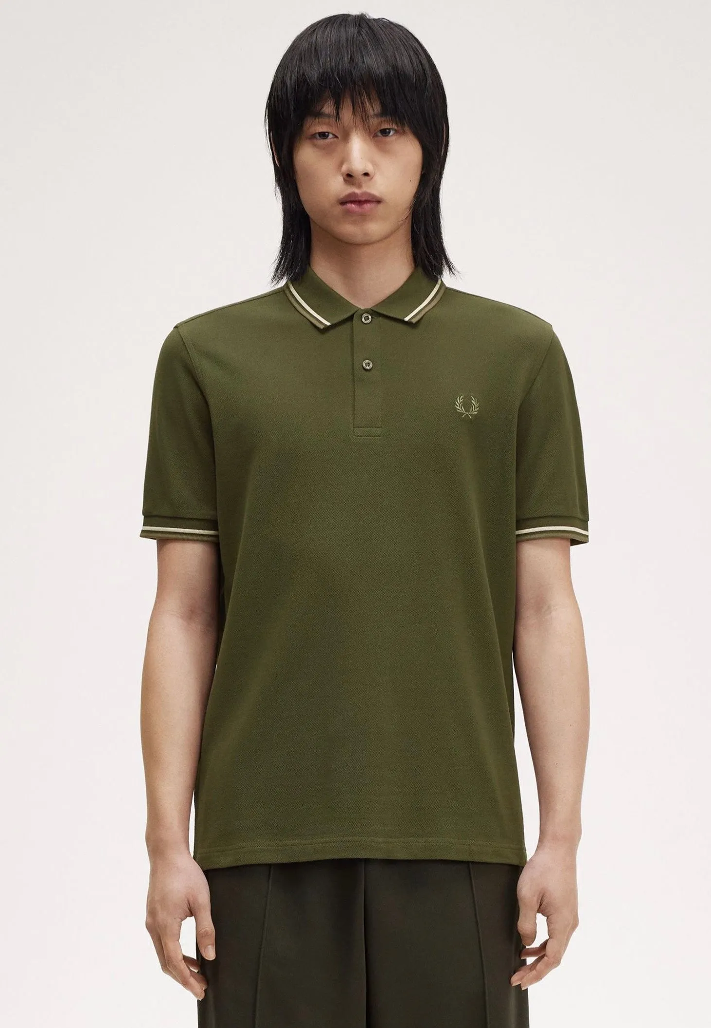 Fred Perry - The Twin Tipped Hntgrn/Loyst/Lwg - Polo