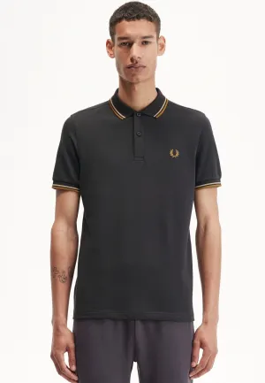 Fred Perry - Twin Tipped Anchor Grey/Warm Stone/Dark Caramel - Polo