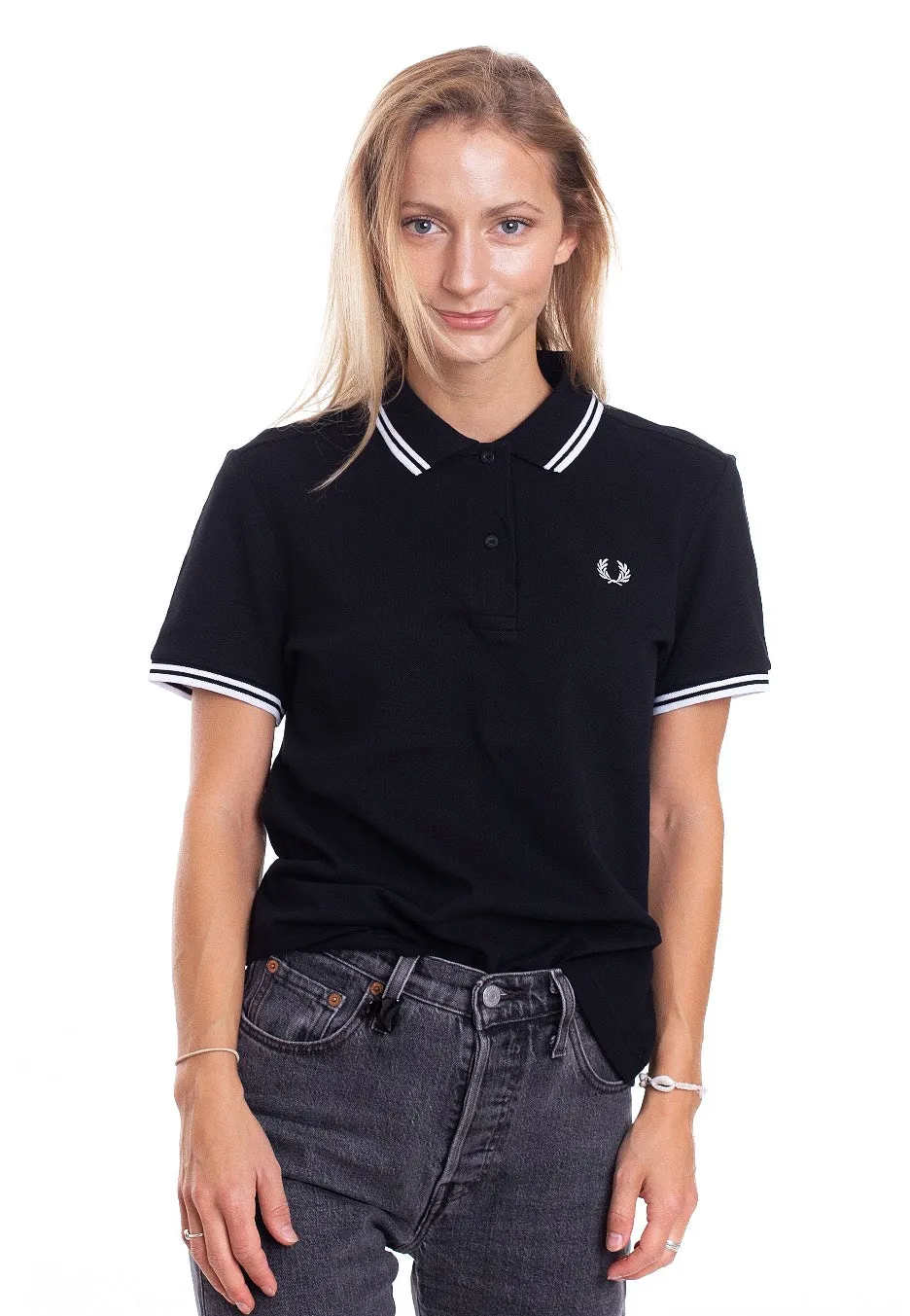 Fred Perry - Twin Tipped Black - Polo