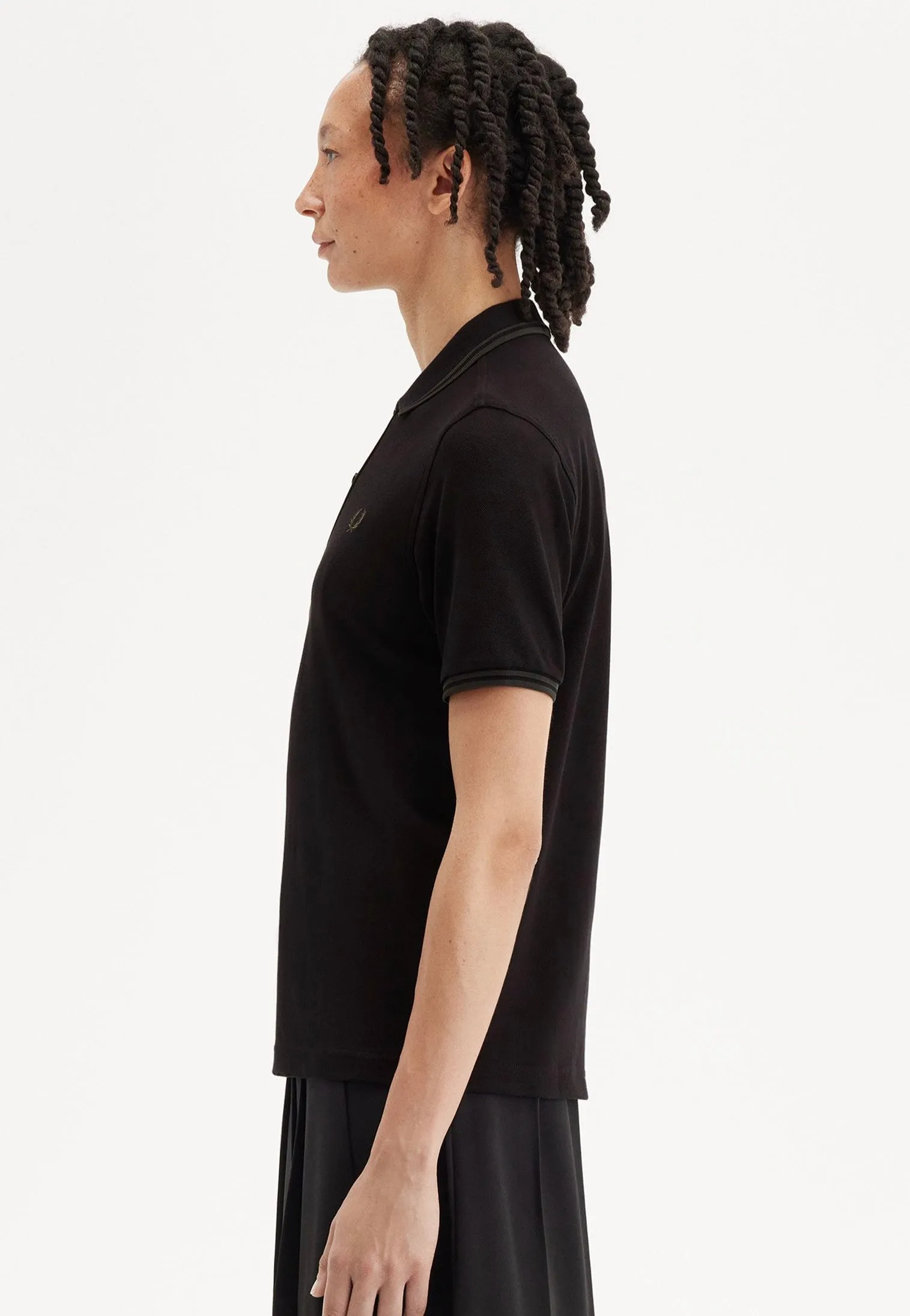 Fred Perry - Twin Tipped Black/Court Green - Polo