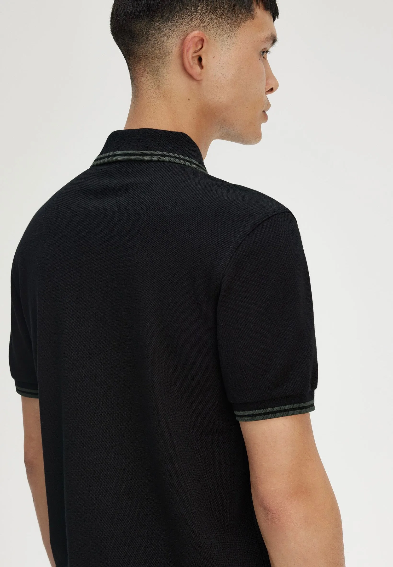 Fred Perry - Twin Tipped Black/Court Green - Polo
