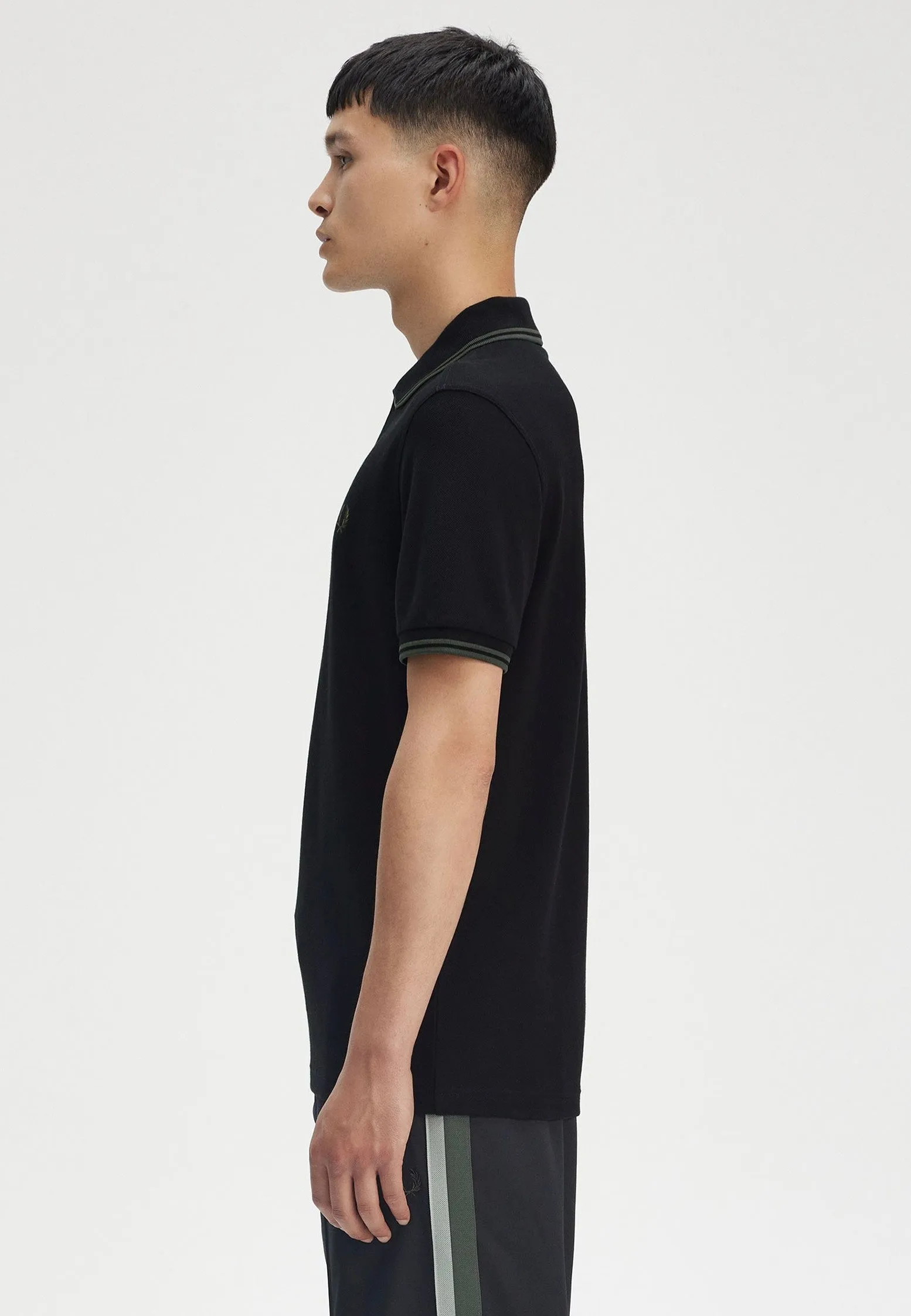 Fred Perry - Twin Tipped Black/Court Green - Polo