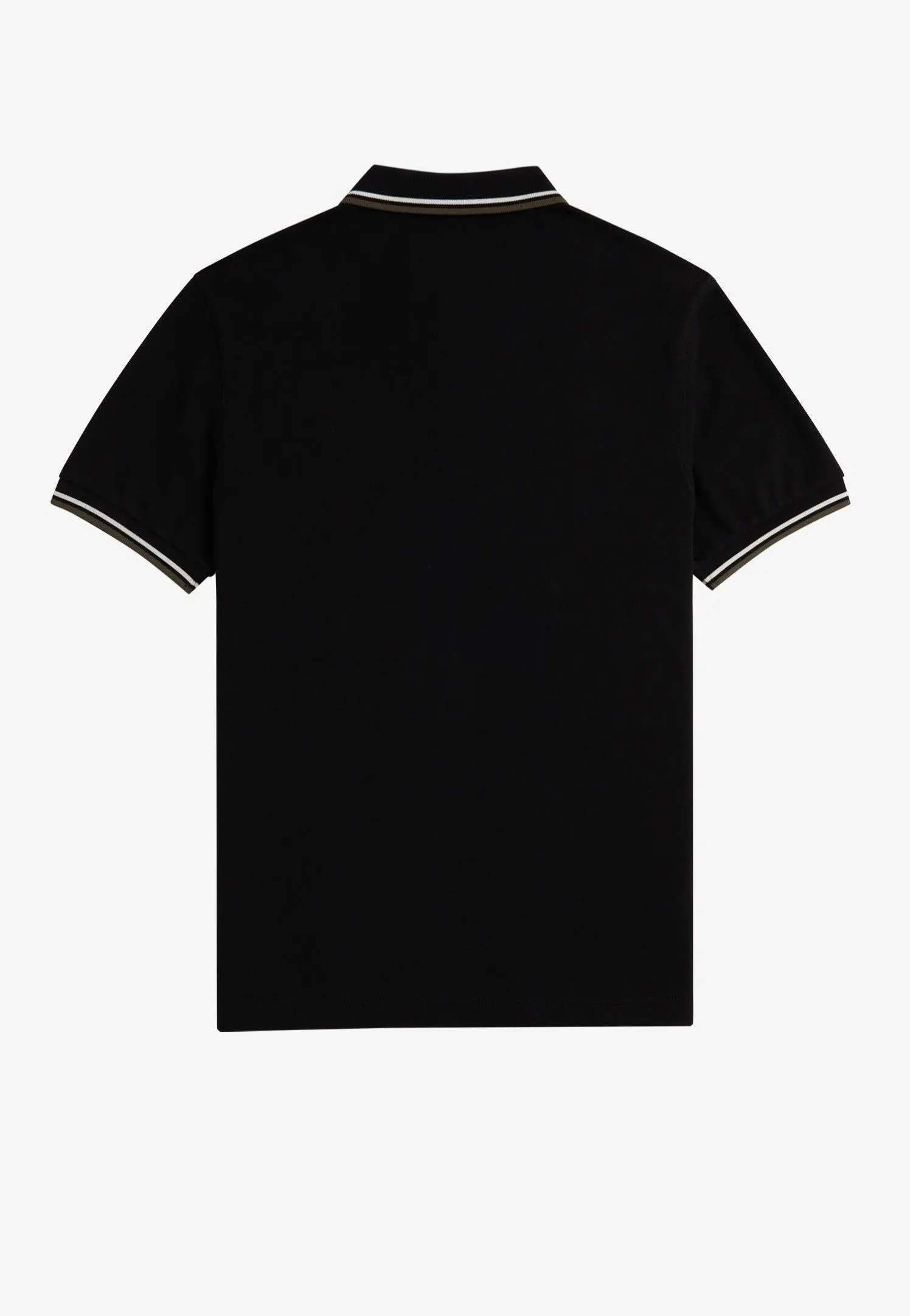 Fred Perry - Twin Tipped Black/Ecru/Laurel Wreath Green - Polo