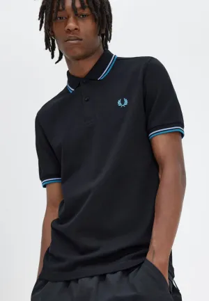 Fred Perry - Twin Tipped Black/Light Smoke/Runaway Bay Ocean - Polo