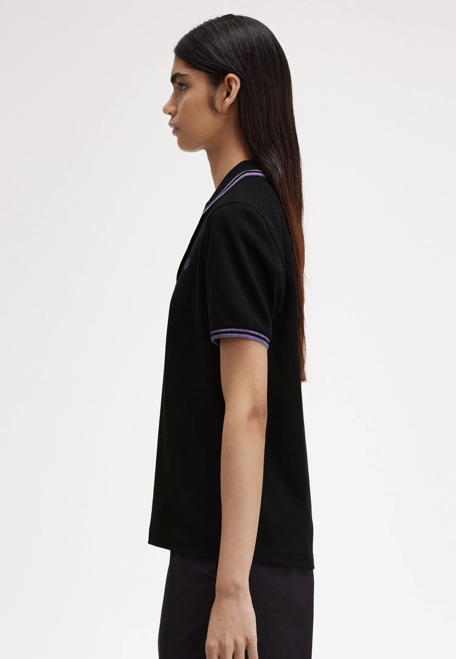 Fred Perry - Twin Tipped Black/Metallic Ultra Violet/Metallic Ultra Violet - Polo