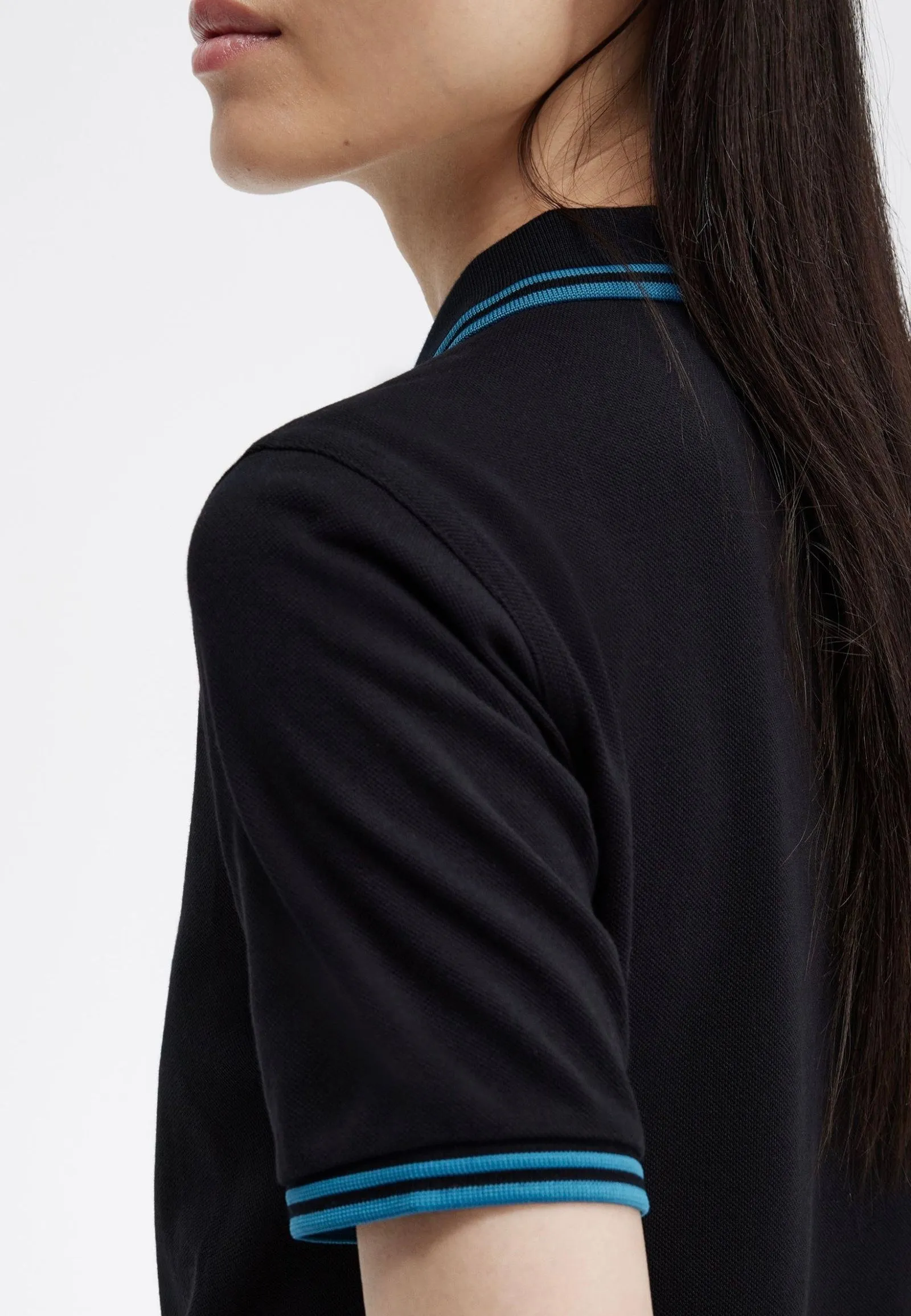 Fred Perry - Twin Tipped Black/Runaway Bay Ocean - Polo