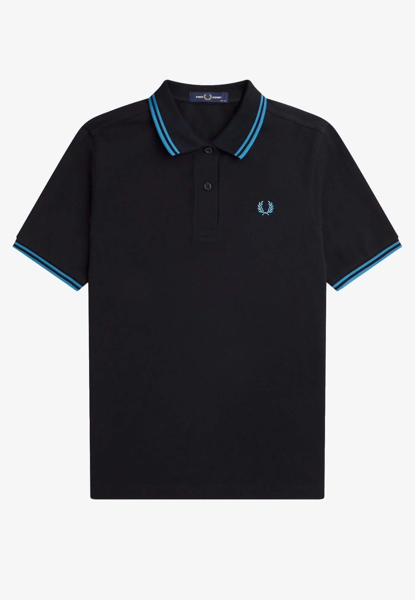 Fred Perry - Twin Tipped Black/Runaway Bay Ocean - Polo