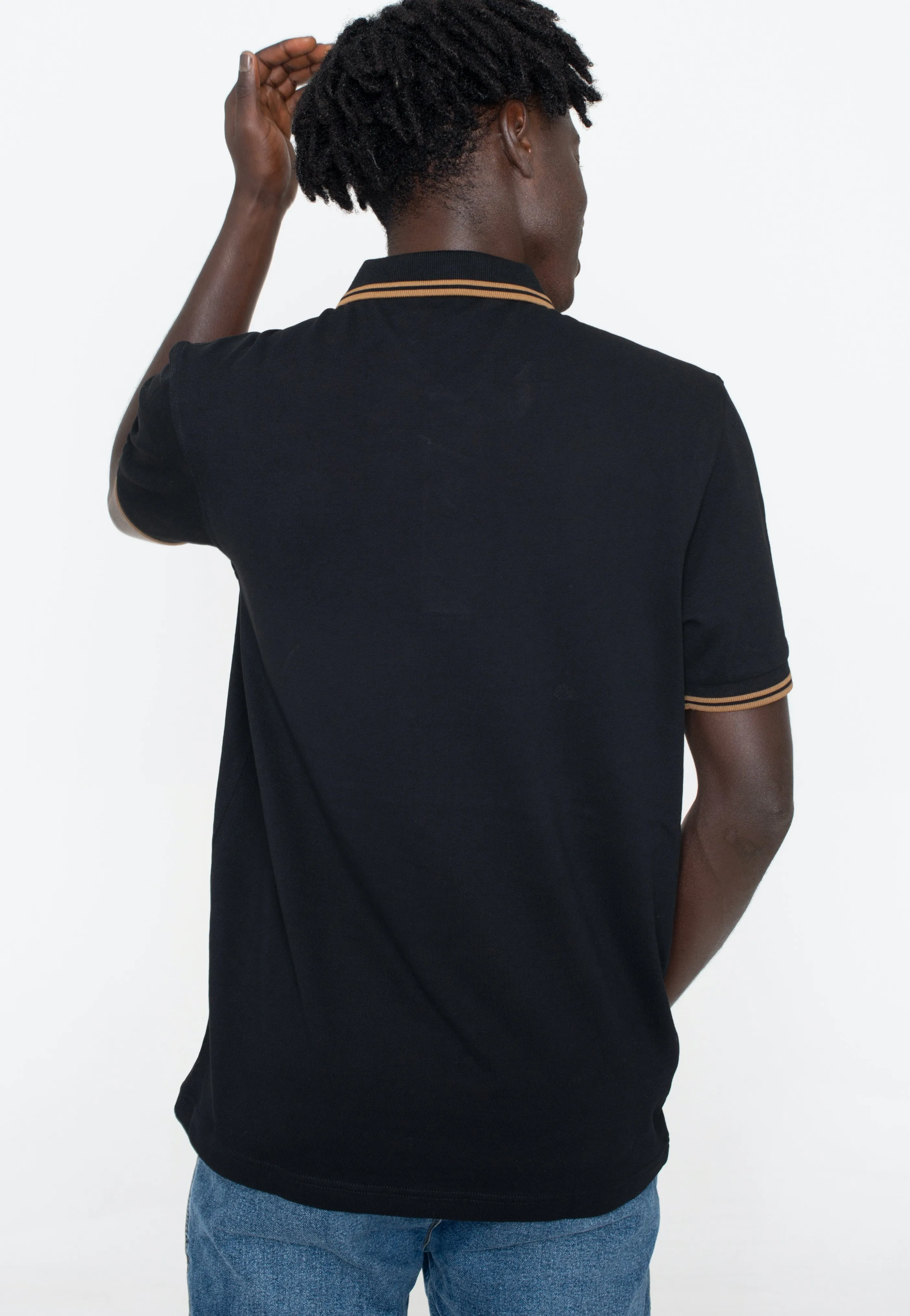 Fred Perry - Twin Tipped Black/Shadedston - Polo
