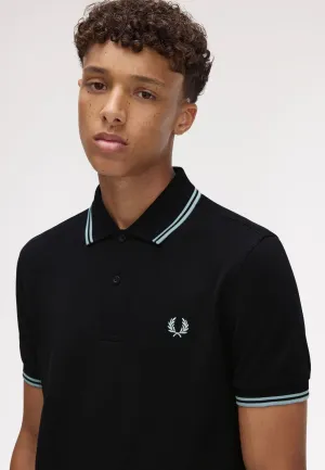 Fred Perry - Twin Tipped Black/Silverblue - Polo