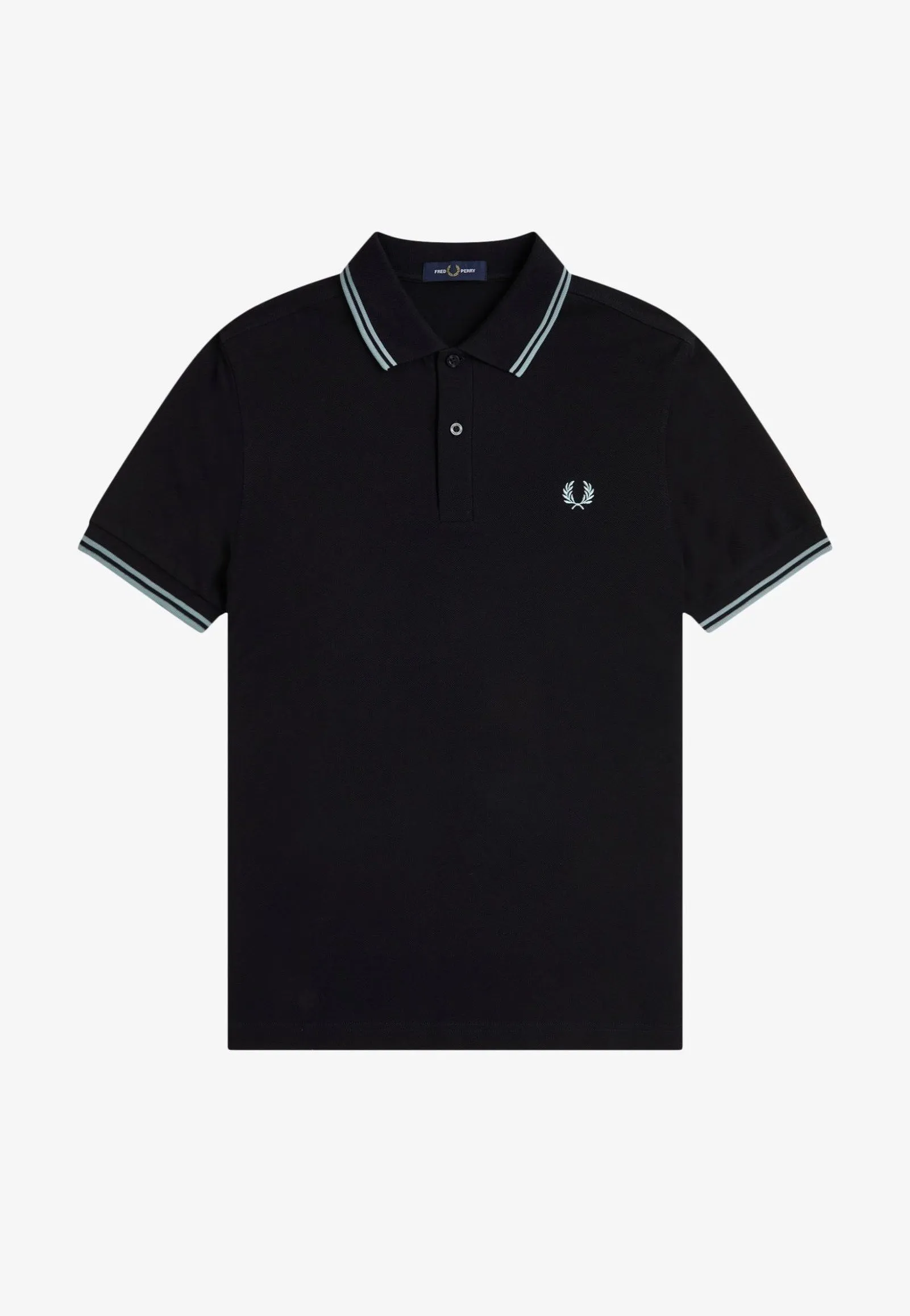 Fred Perry - Twin Tipped Black/Silverblue - Polo