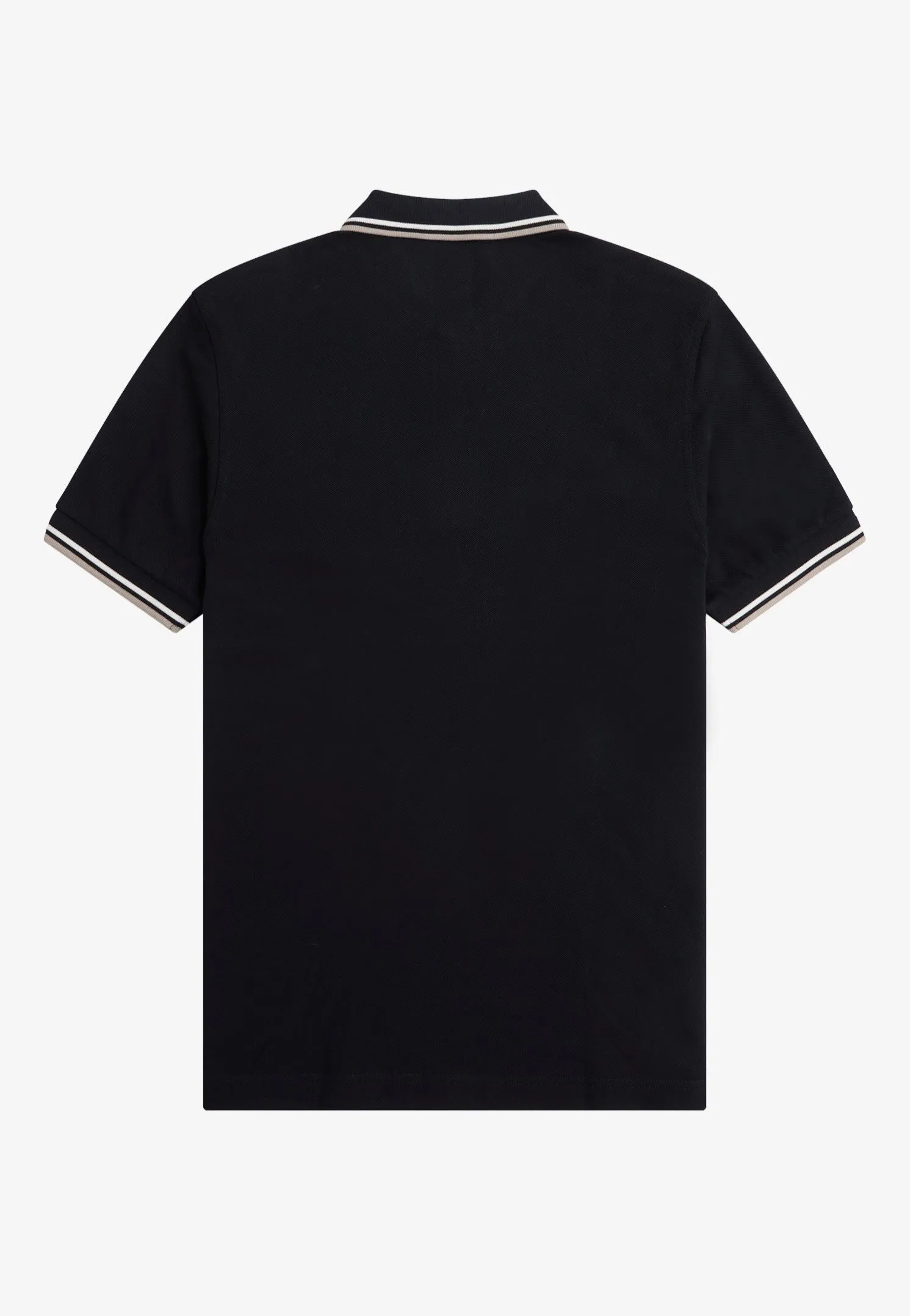 Fred Perry - Twin Tipped Black/Snow White/Warm Grey - Polo