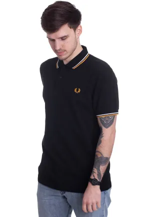 Fred Perry - Twin Tipped Black/Wht/Gold - Polo