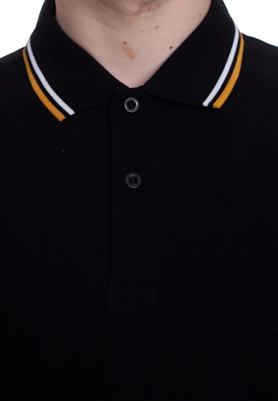 Fred Perry - Twin Tipped Black/Wht/Gold - Polo