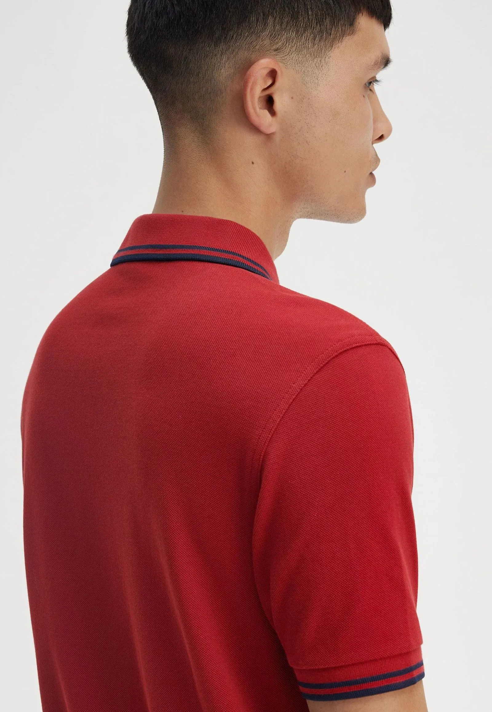 Fred Perry - Twin Tipped Burnt Red/Navy - Polo