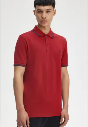Fred Perry - Twin Tipped Burnt Red/Navy - Polo