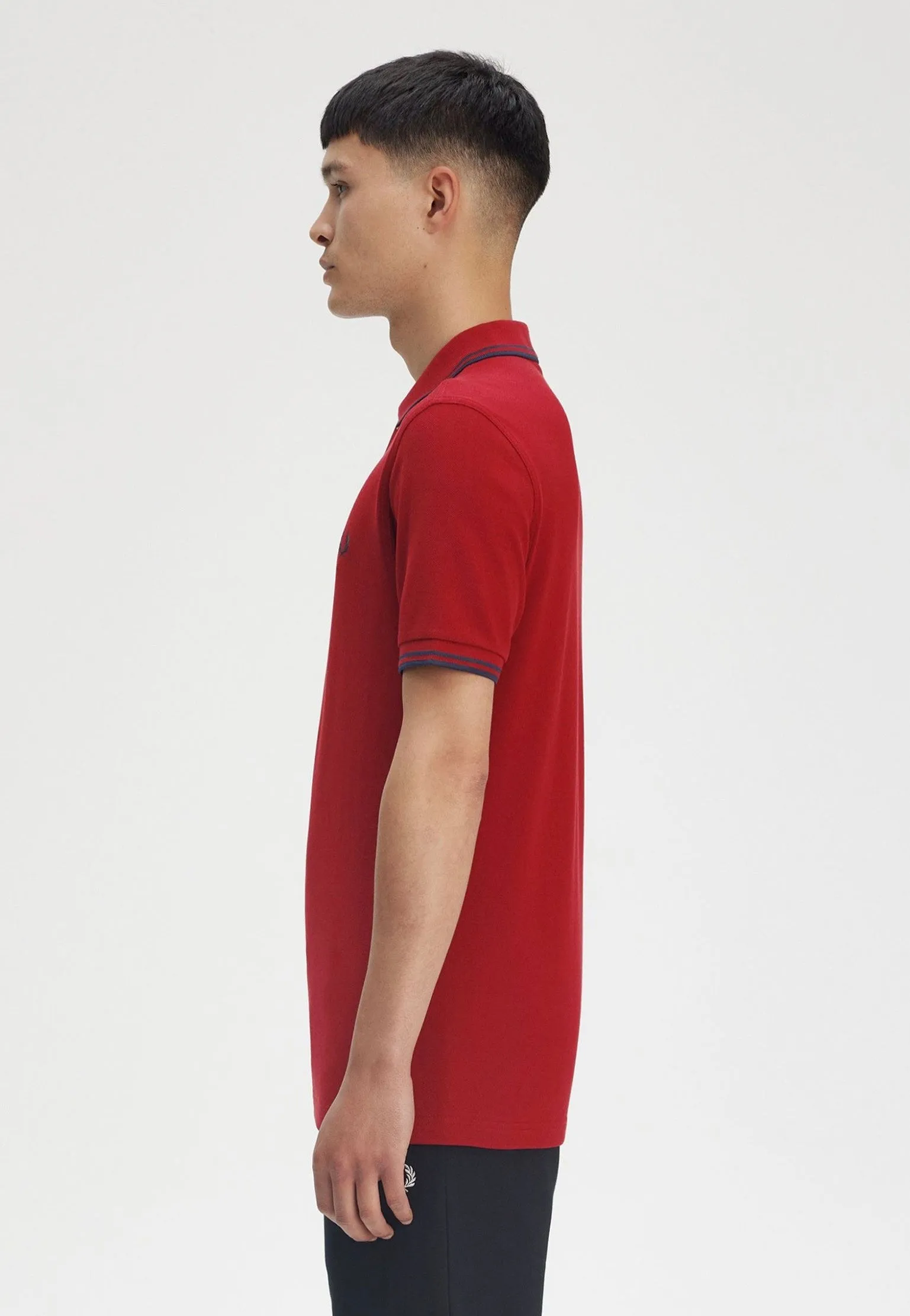 Fred Perry - Twin Tipped Burnt Red/Navy - Polo
