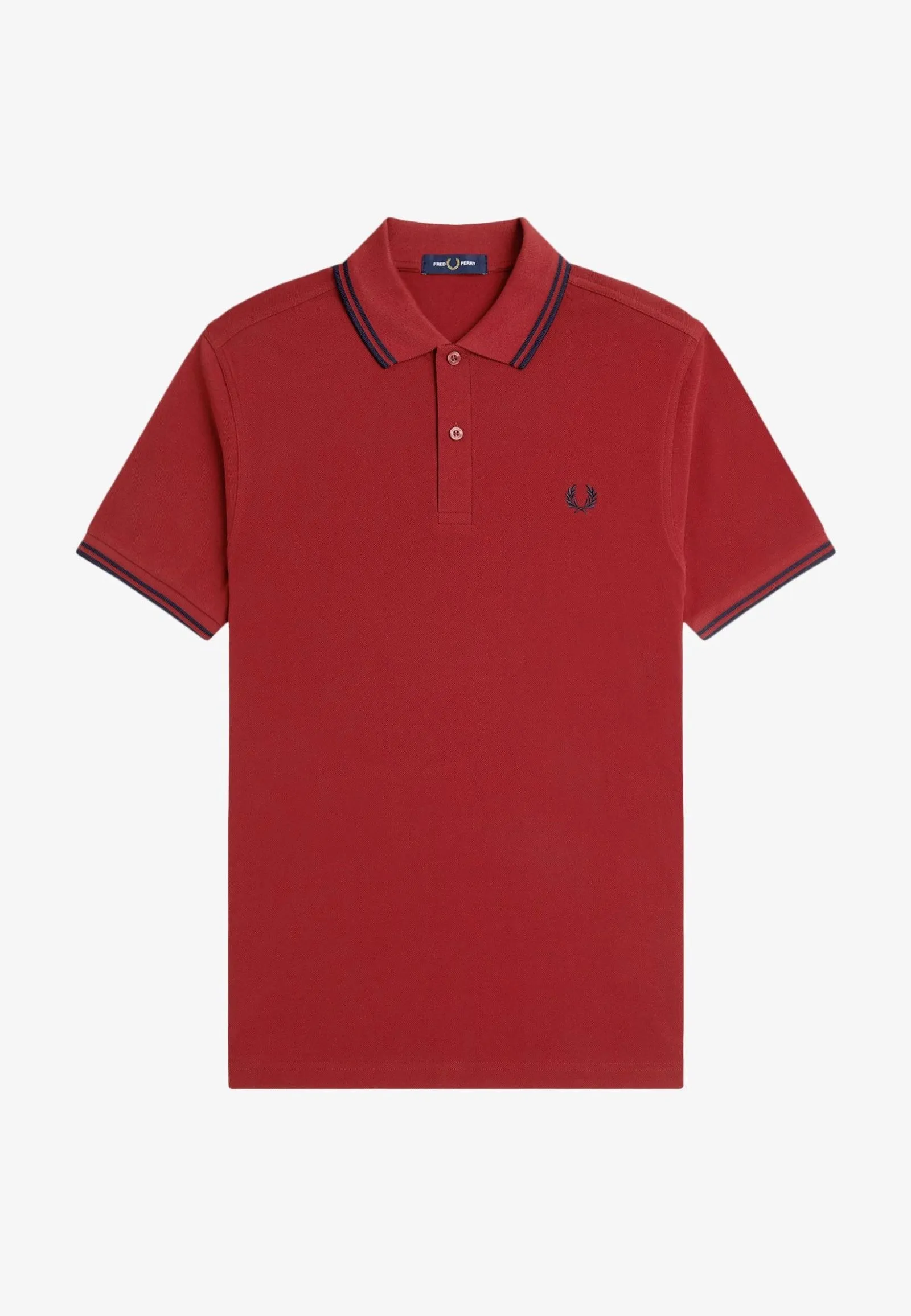 Fred Perry - Twin Tipped Burnt Red/Navy - Polo