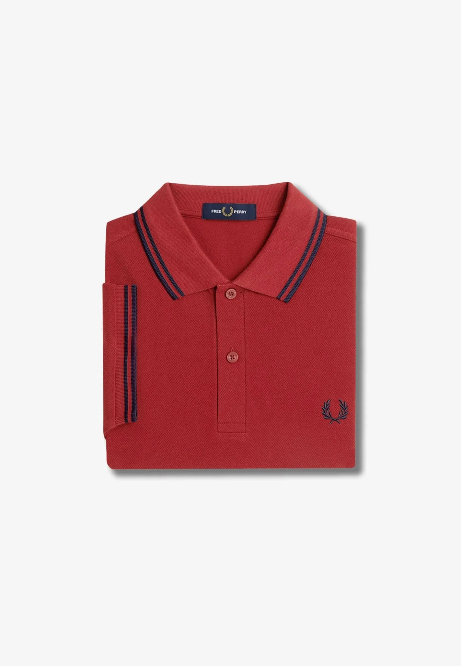 Fred Perry - Twin Tipped Burnt Red/Navy - Polo