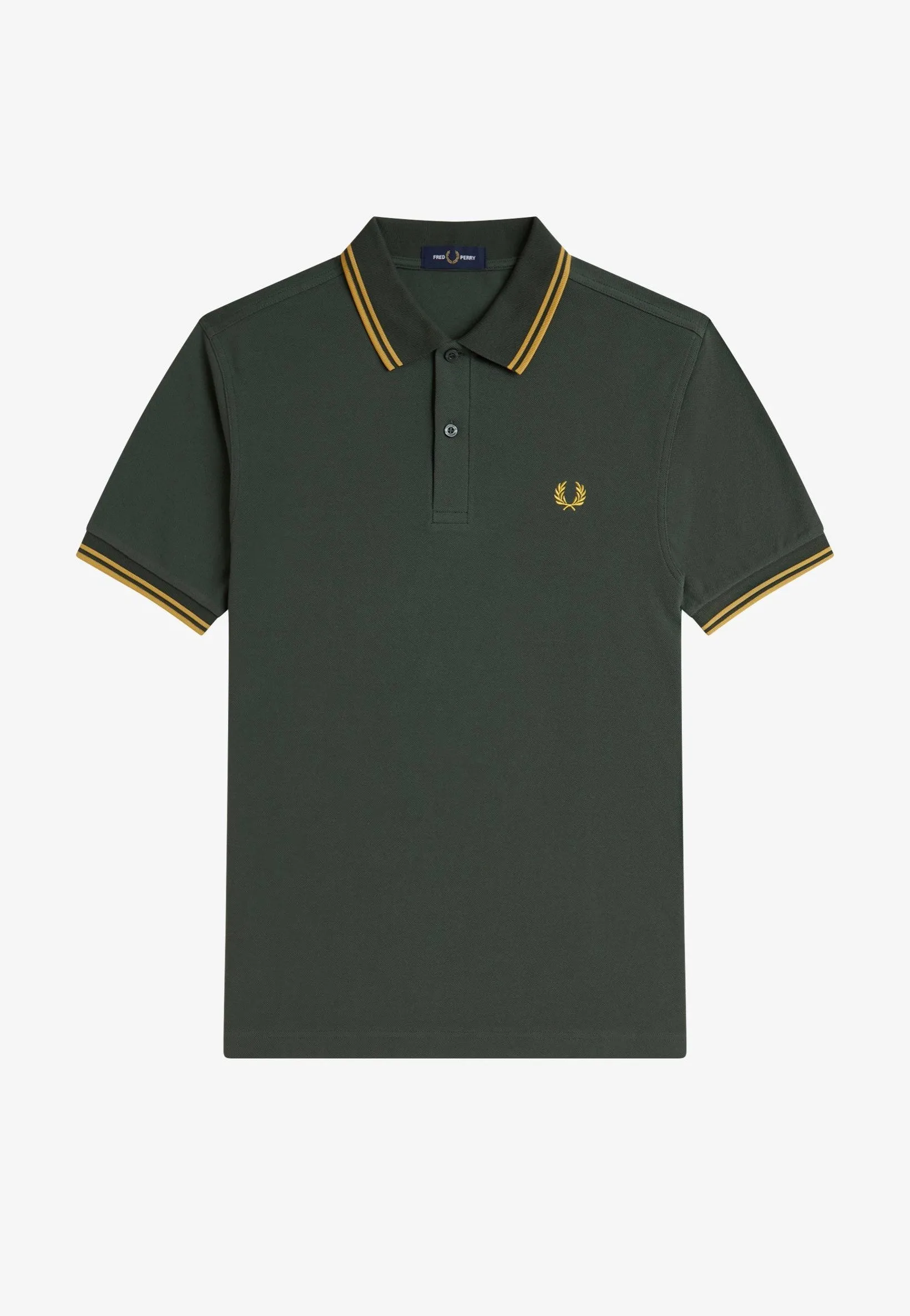 Fred Perry - Twin Tipped Court Green/Honeycomb - Polo