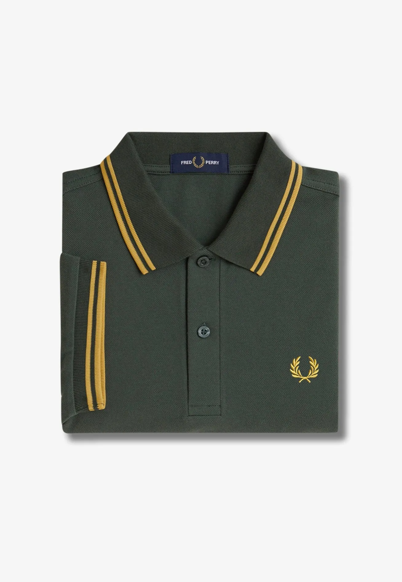 Fred Perry - Twin Tipped Court Green/Honeycomb - Polo