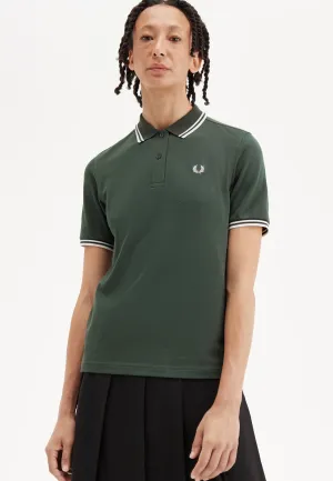 Fred Perry - Twin Tipped Court Green/Snow White - Polo