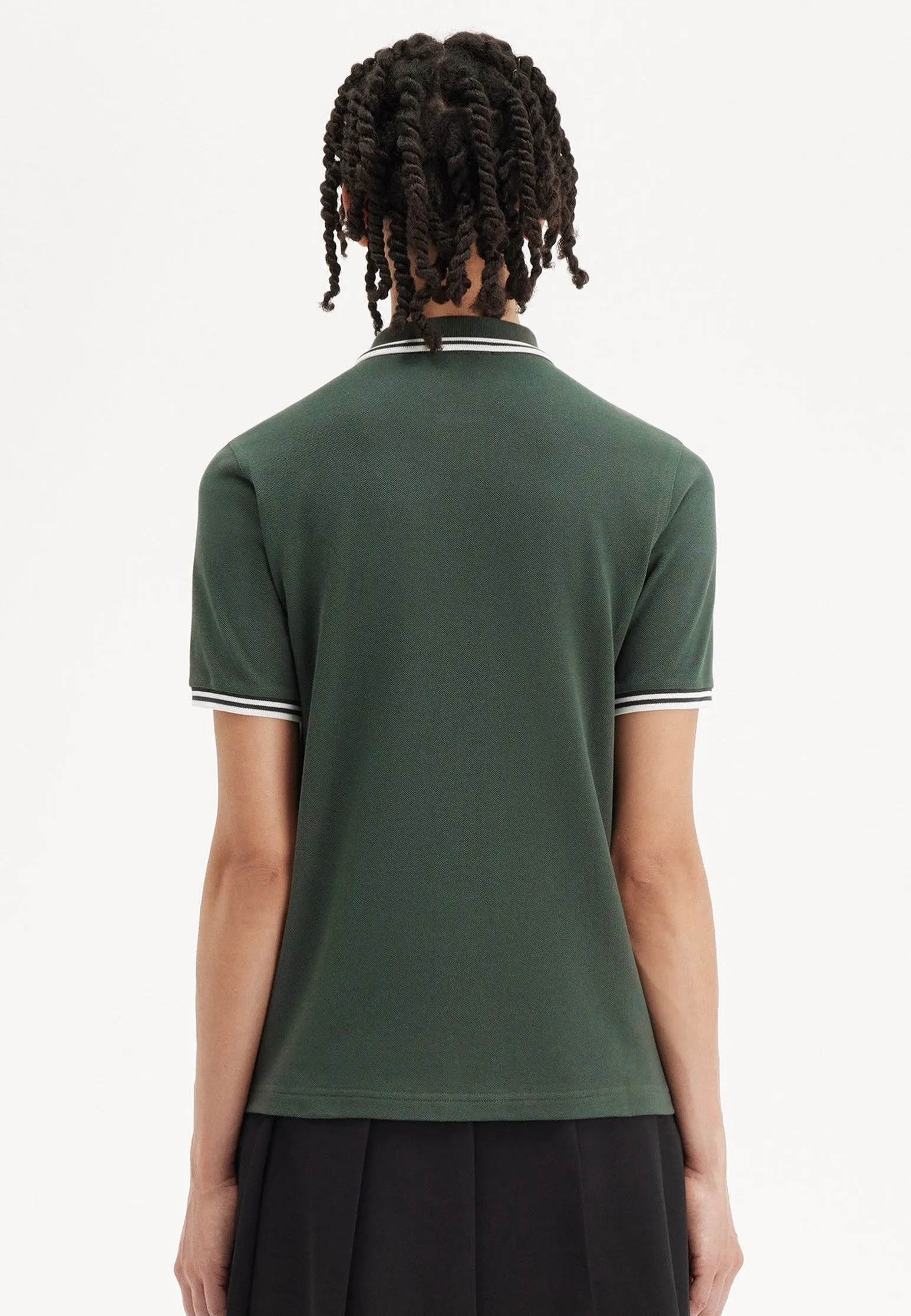 Fred Perry - Twin Tipped Court Green/Snow White - Polo