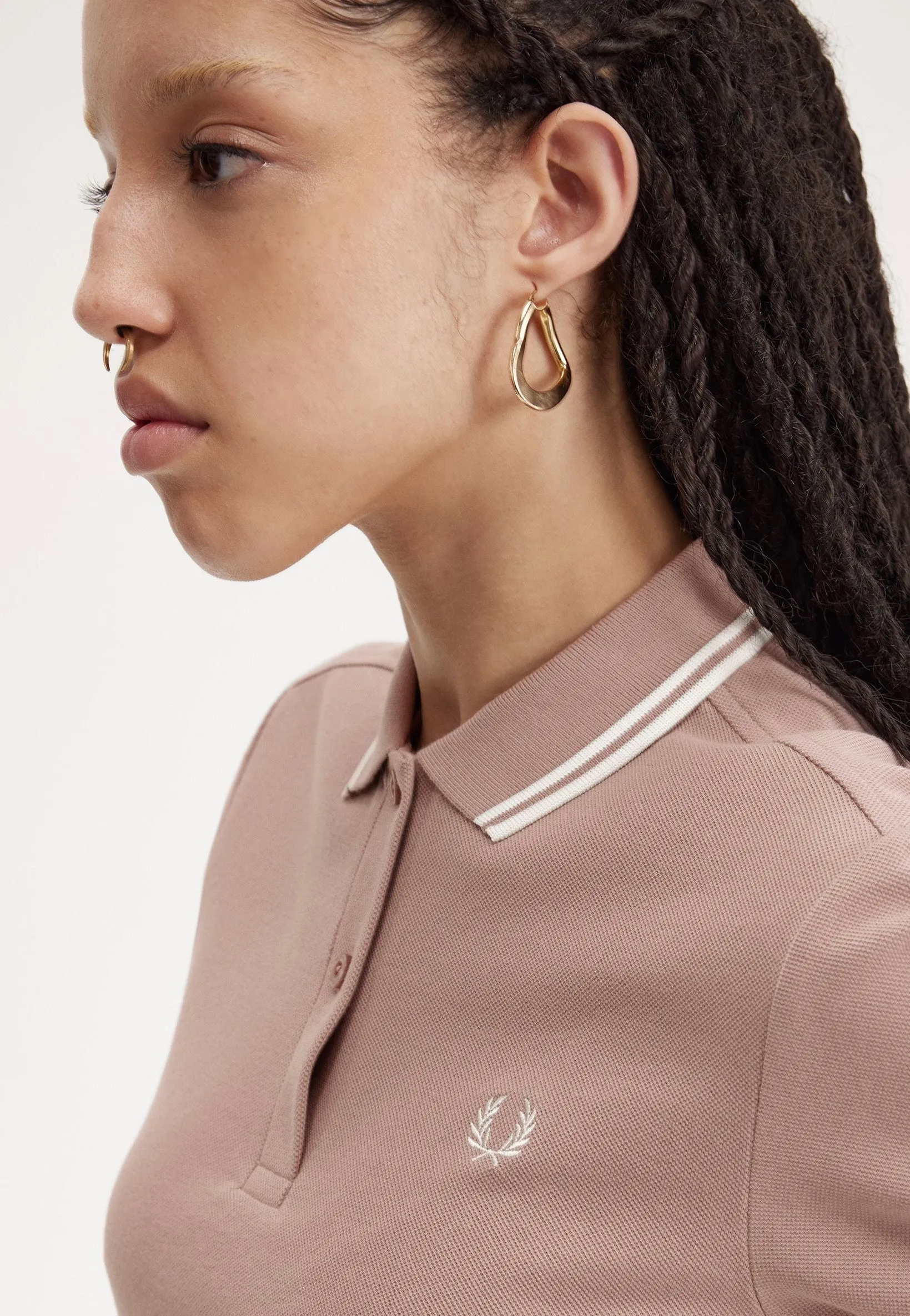 Fred Perry - Twin Tipped Dark Pink - Polo