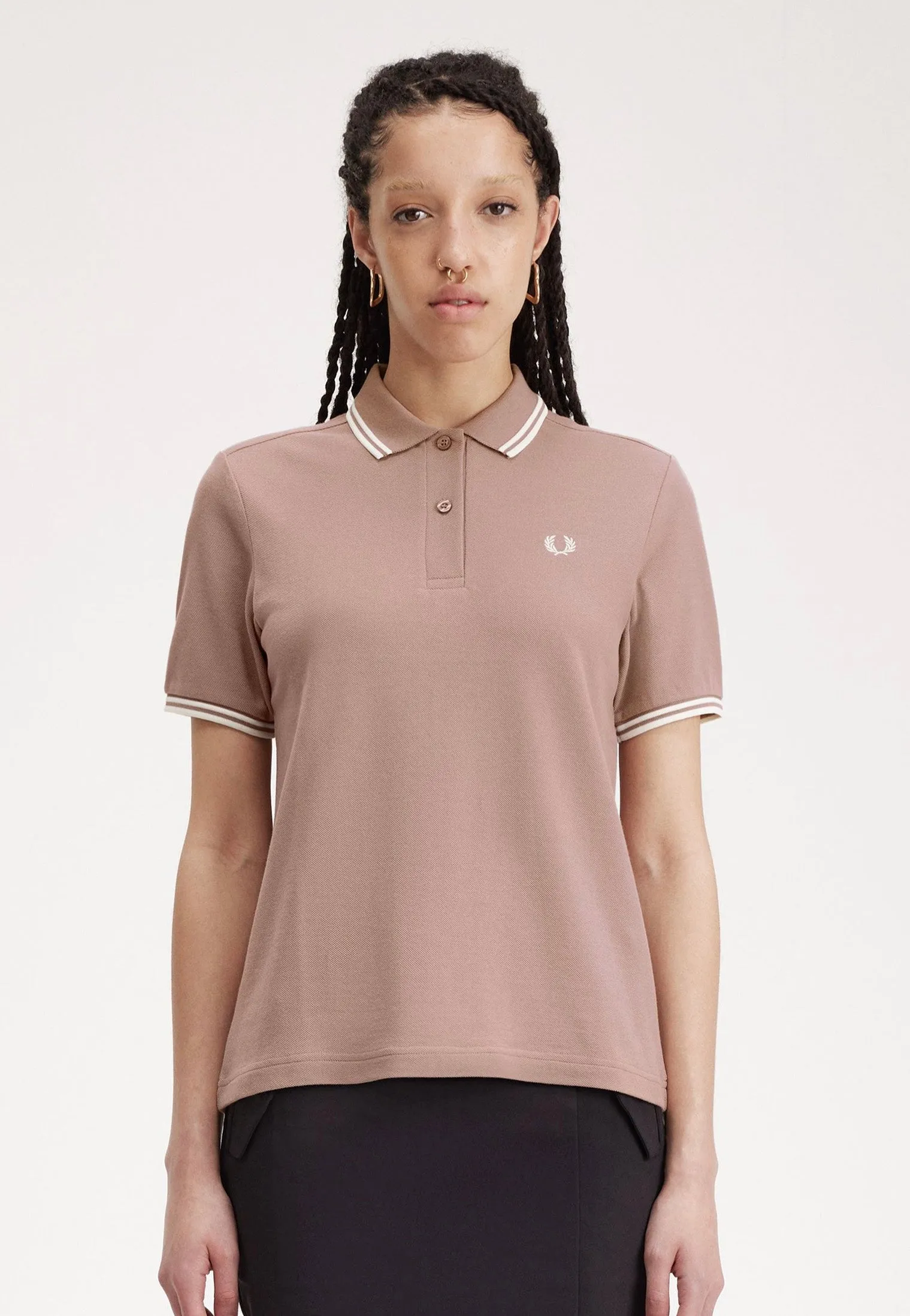 Fred Perry - Twin Tipped Dark Pink - Polo