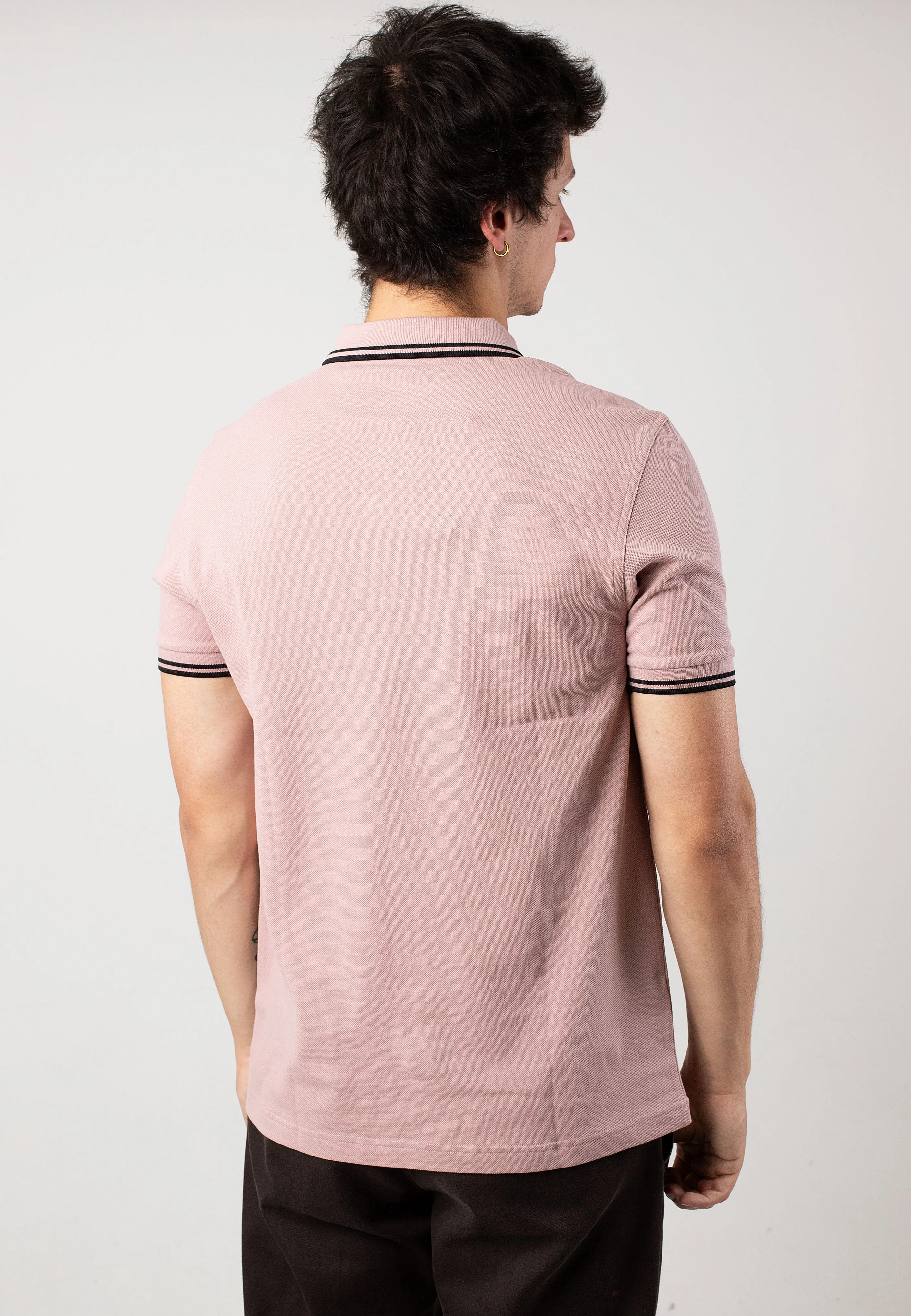 Fred Perry - Twin Tipped Dusty Rose Pink/Black - Polo