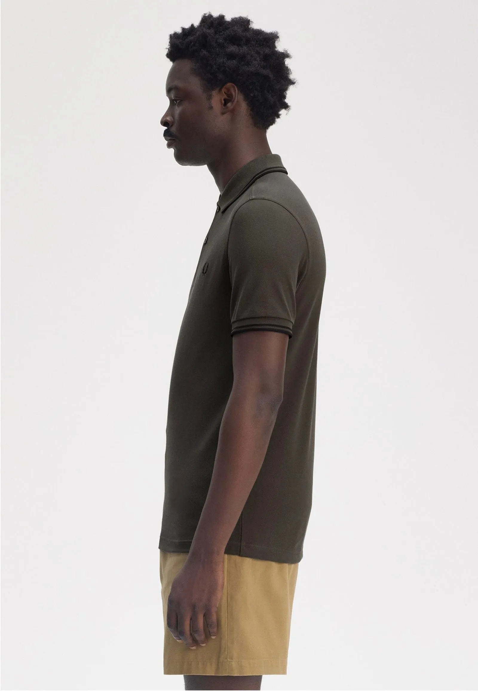 Fred Perry - Twin Tipped Field Green/Black - Polo
