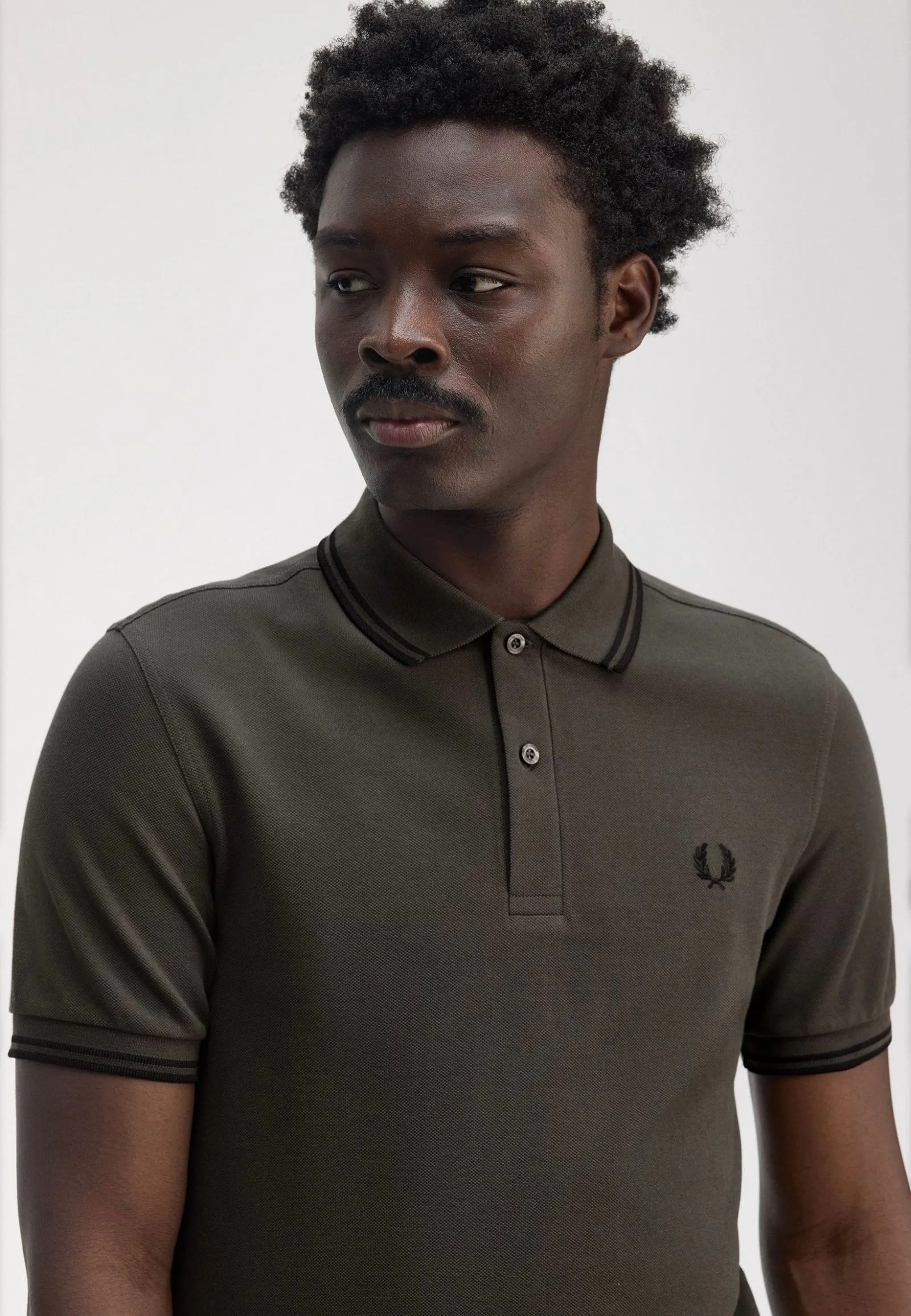 Fred Perry - Twin Tipped Field Green/Black - Polo