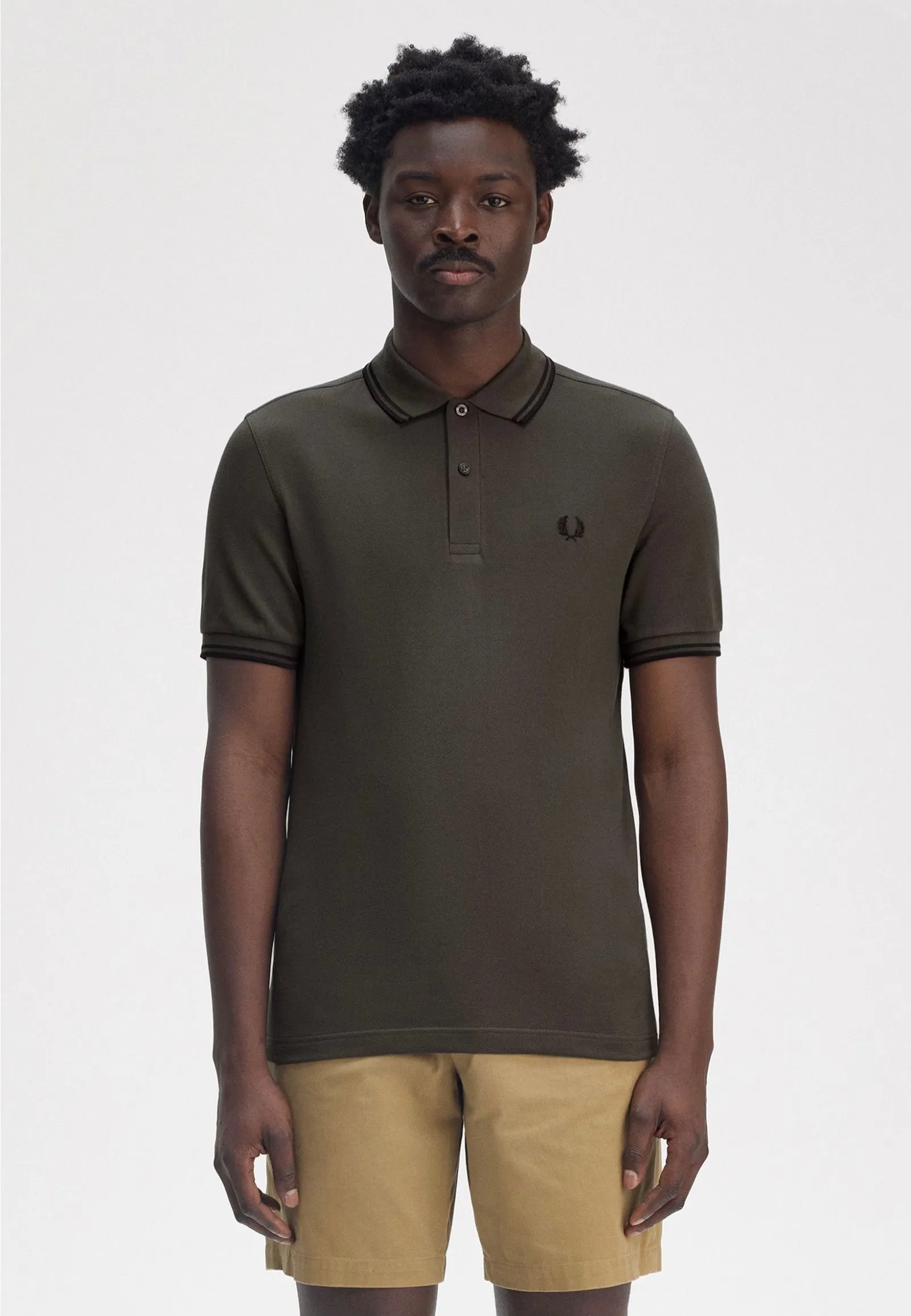 Fred Perry - Twin Tipped Field Green/Black - Polo