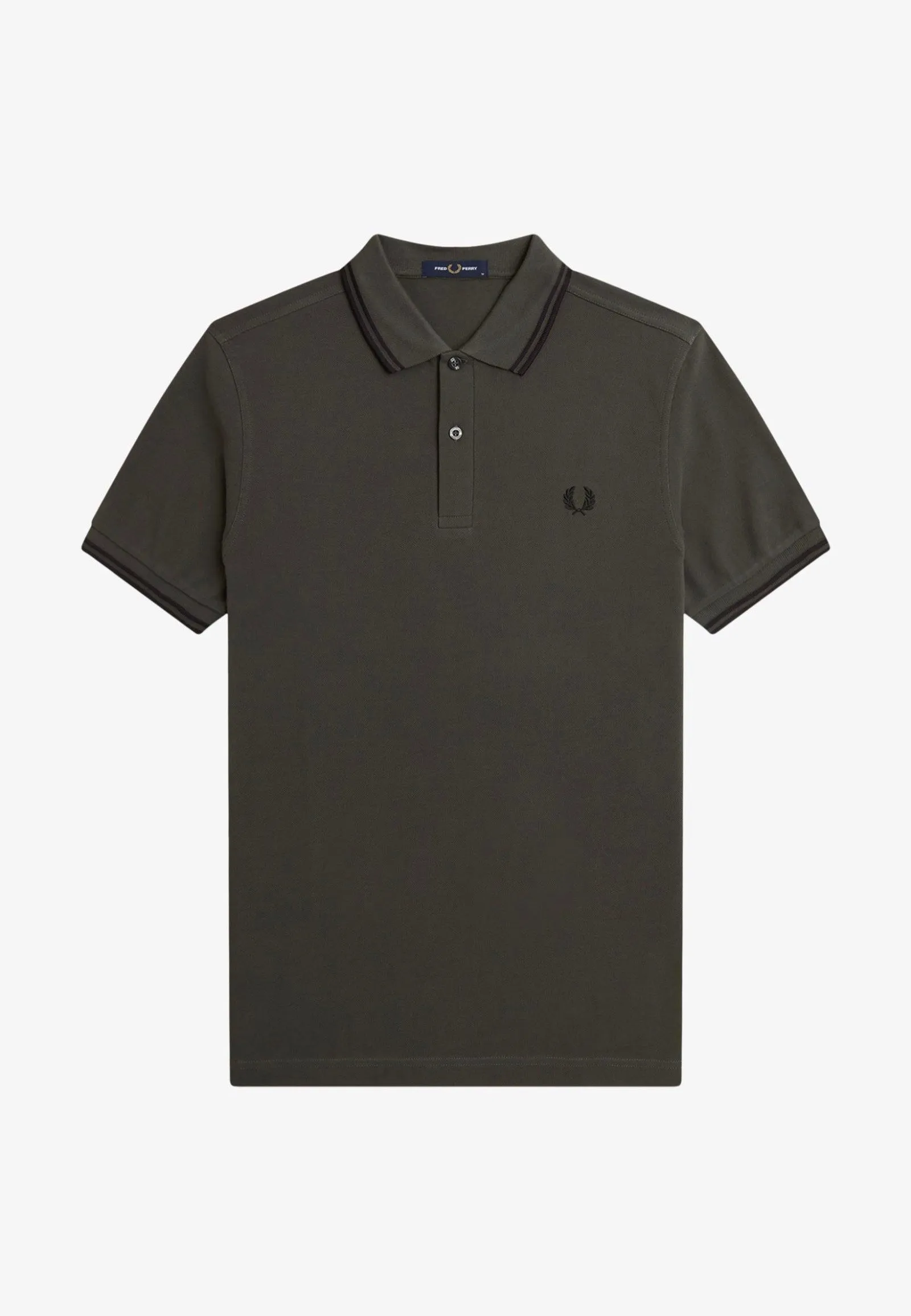 Fred Perry - Twin Tipped Field Green/Black - Polo